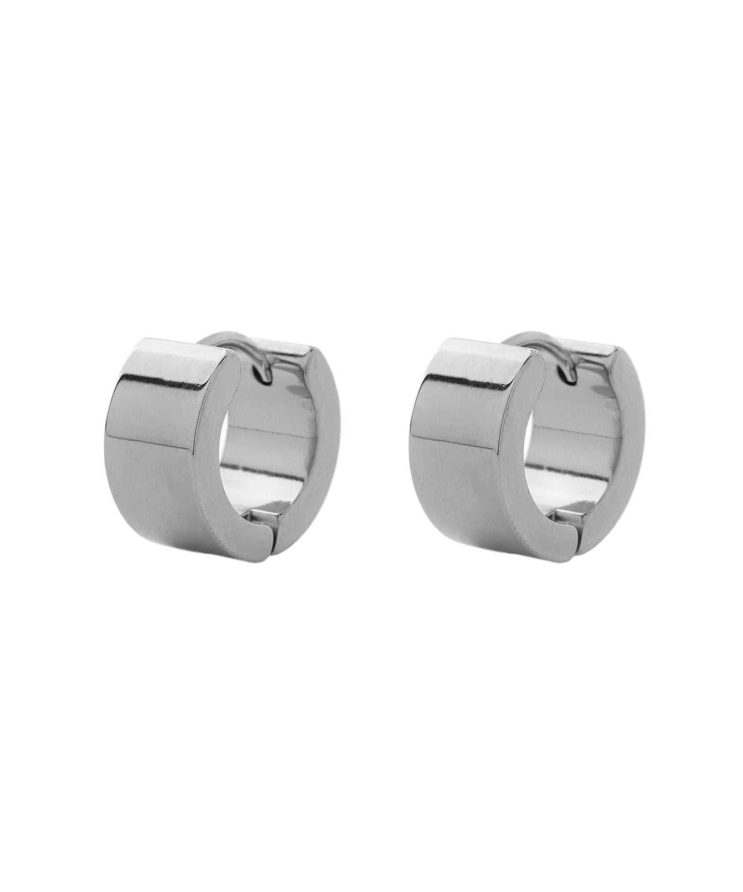 【Stainless Steel IP】Wide Hoop Earrings