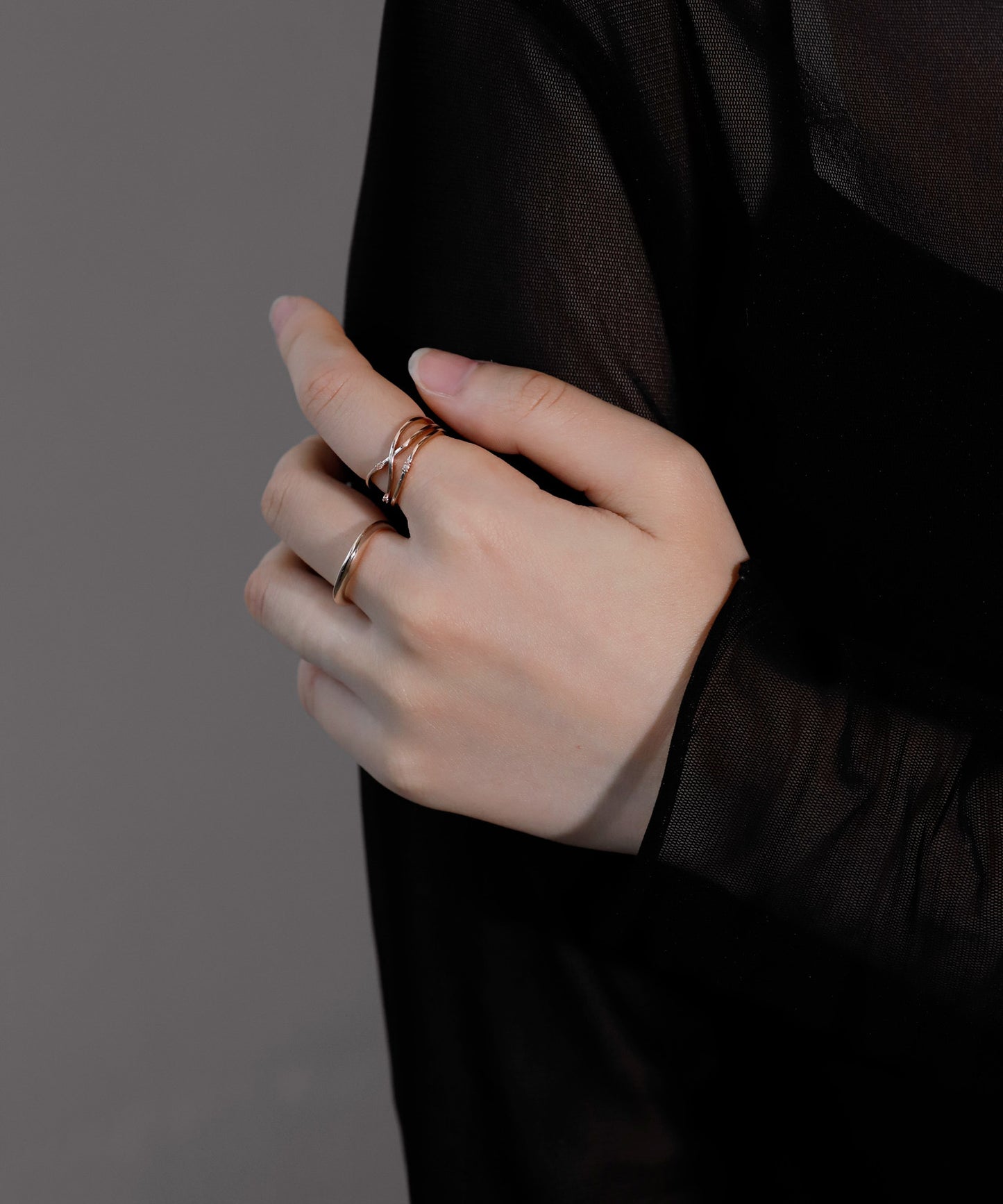 【Limited Qty with a Gift Box】Nuance Line Ring