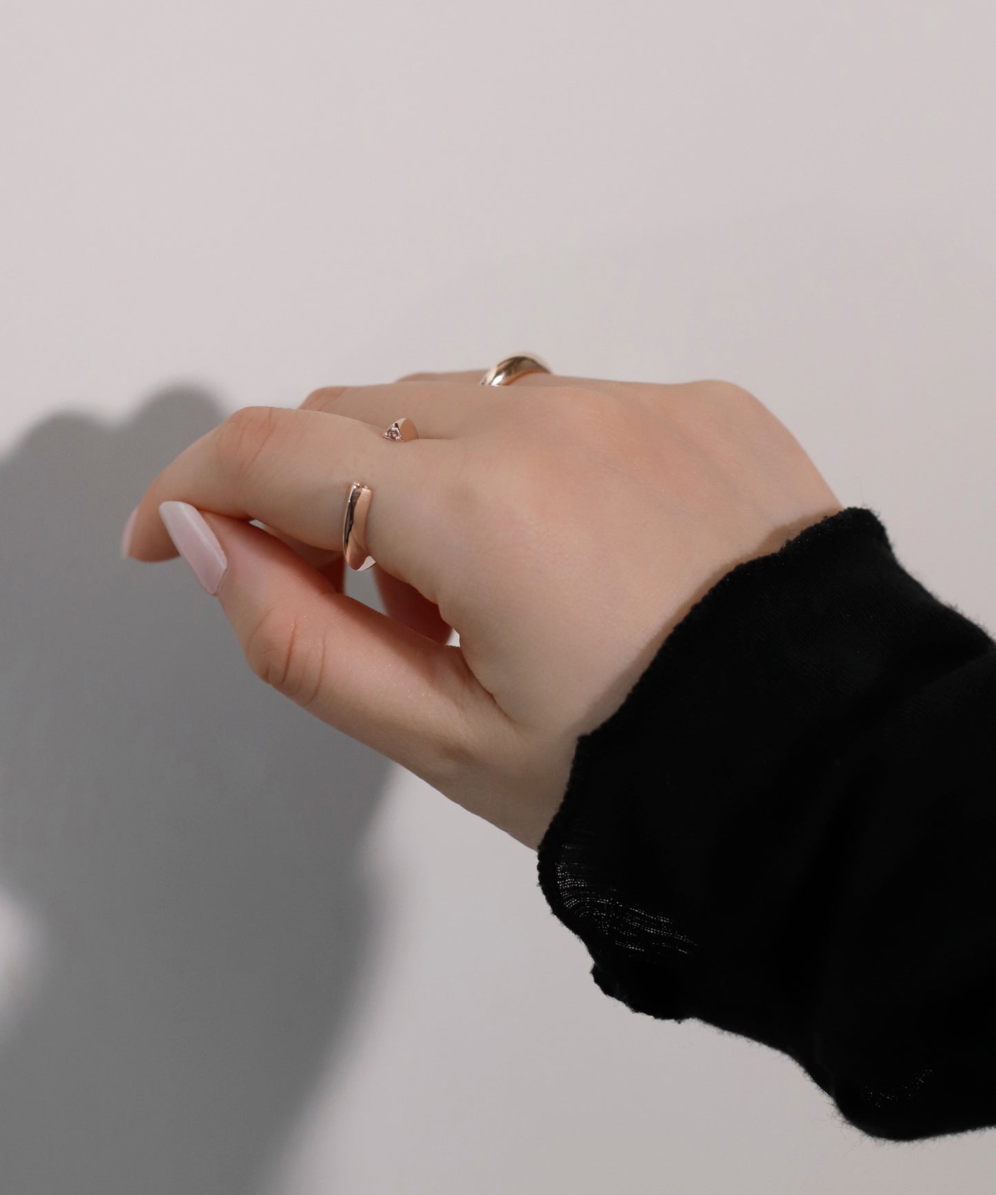 【Limited Qty with a Gift Box】Bijou × Edge Fork Ring