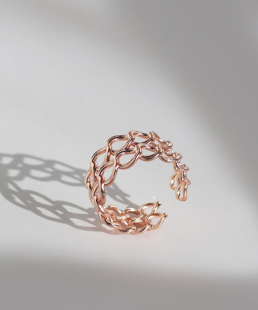 【Limited Qty with a Gift Box】Chain Design Ring