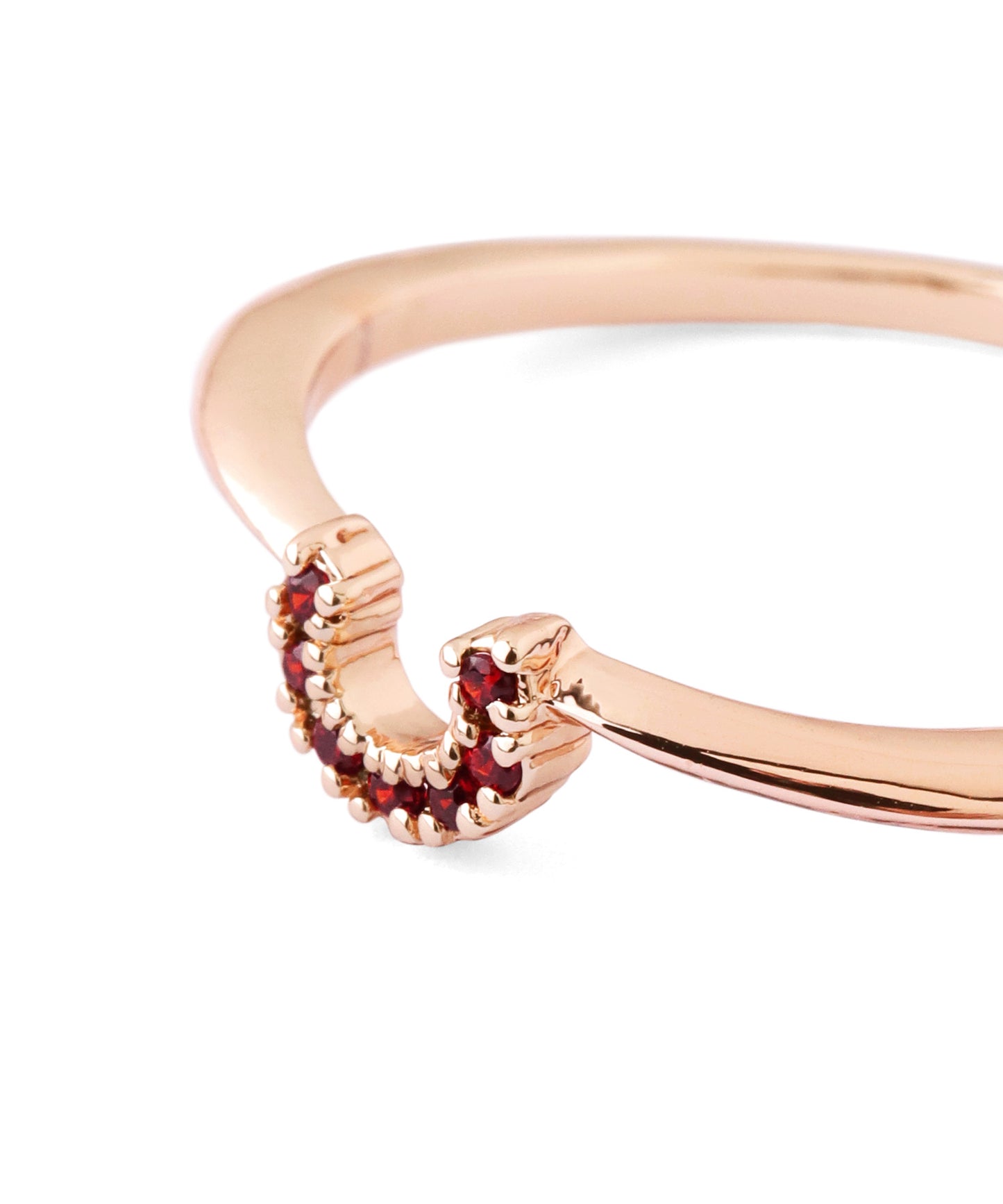 【Limited Qty with a Gift Box】Color Bijou Horseshoe Ring