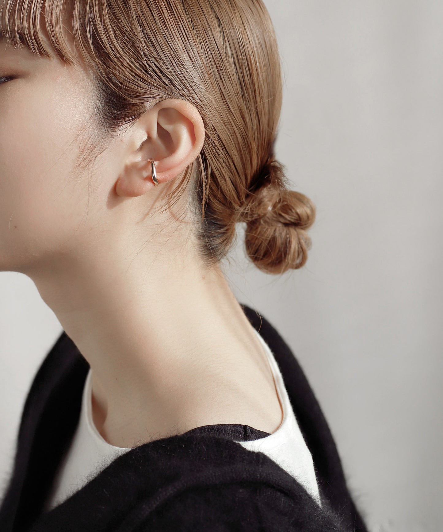 【Limited Quantity】Nuance Line Ear Cuff [Sheer Pink Nudie]
