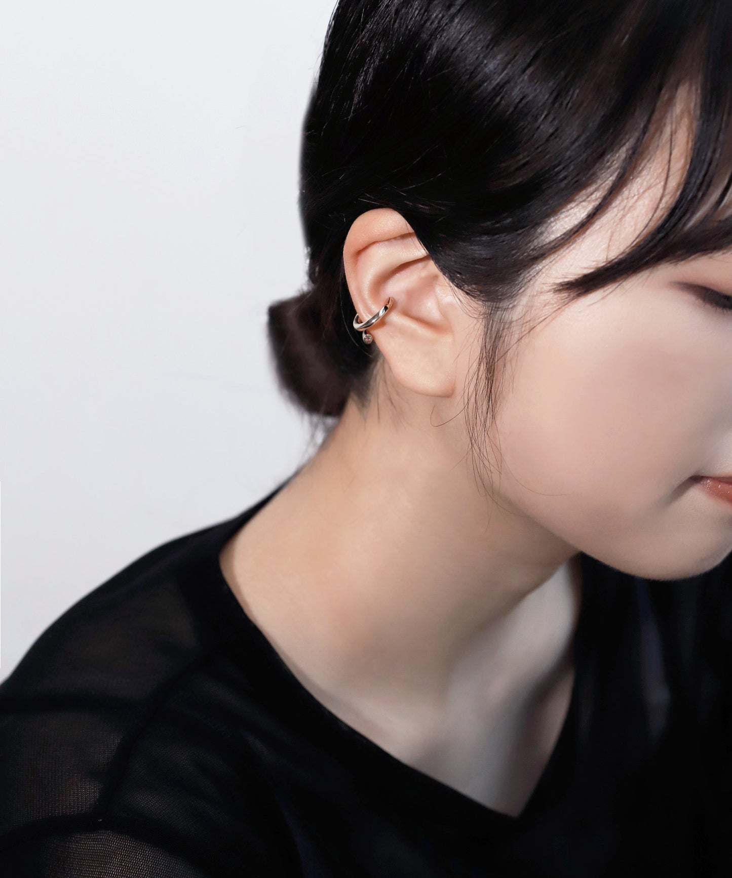 【Limited Qty with a Gift Box】Bijou Point Ear Cuff