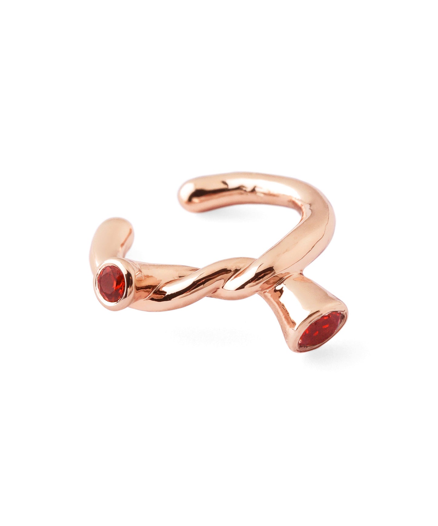 【Limited Qty with a Gift Box】Color Bijou Twist Ear Cuff