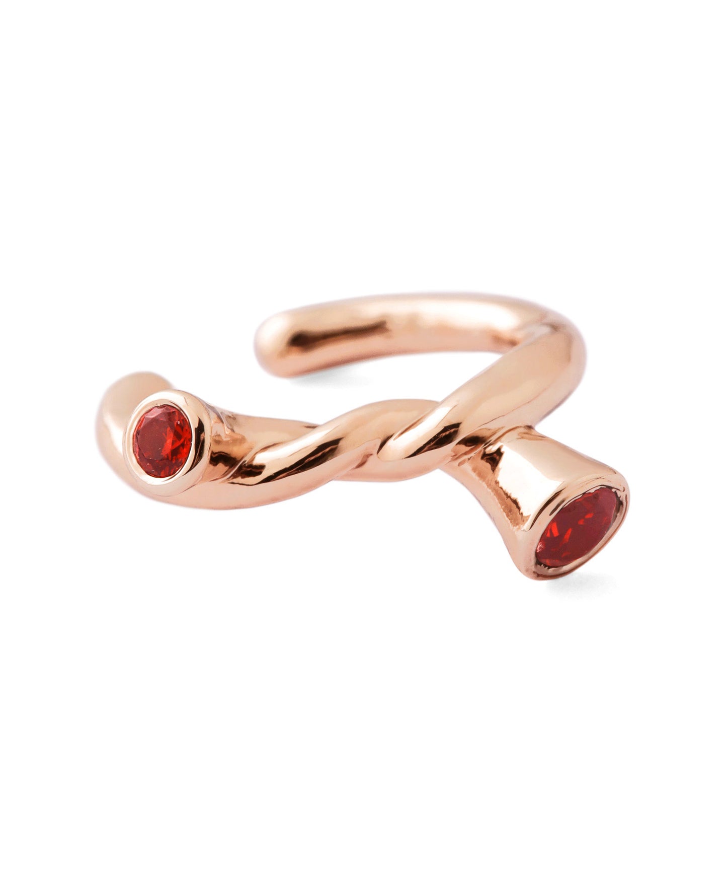 【Limited Qty with a Gift Box】Color Bijou Twist Ear Cuff