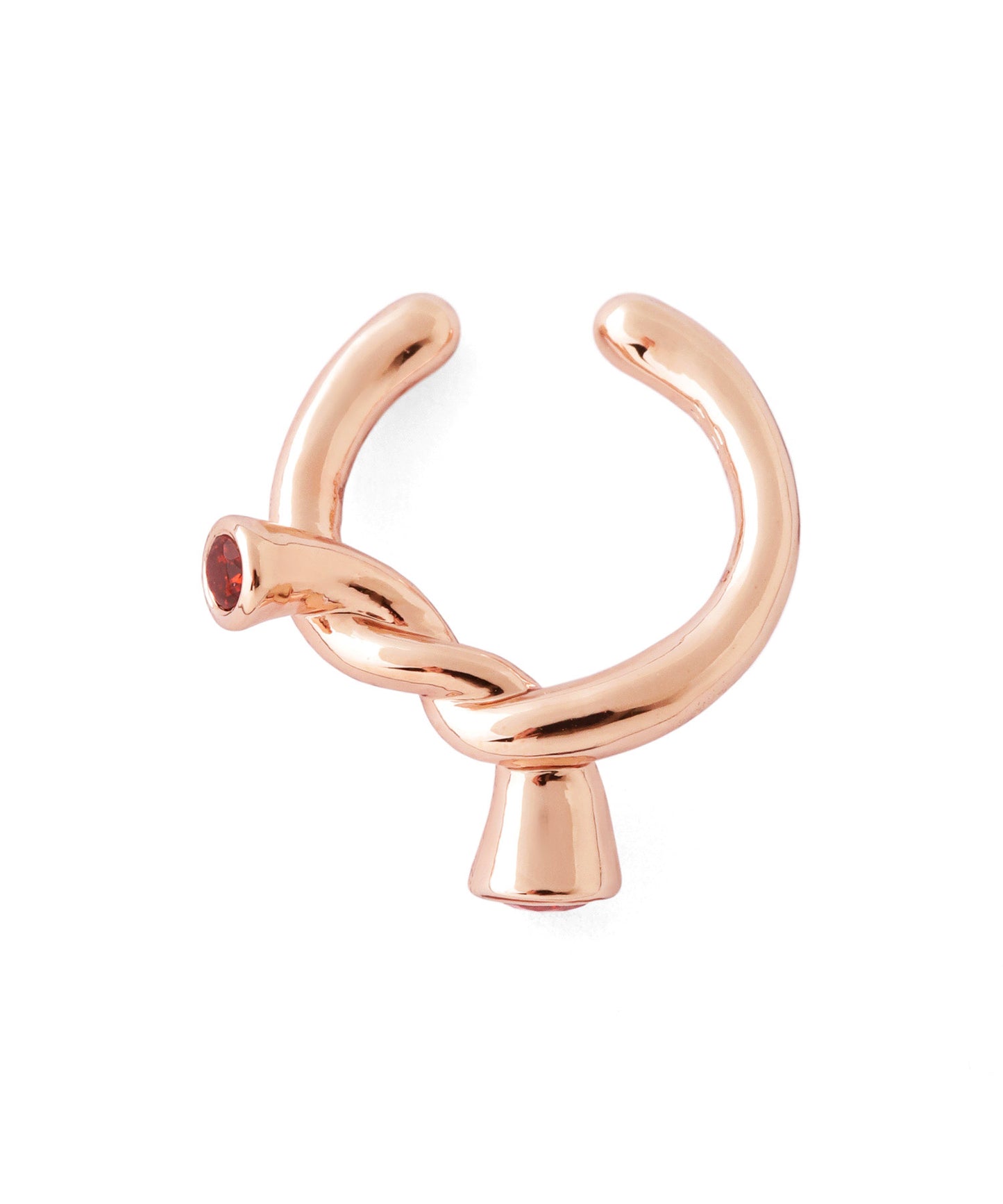 【Limited Qty with a Gift Box】Color Bijou Twist Ear Cuff