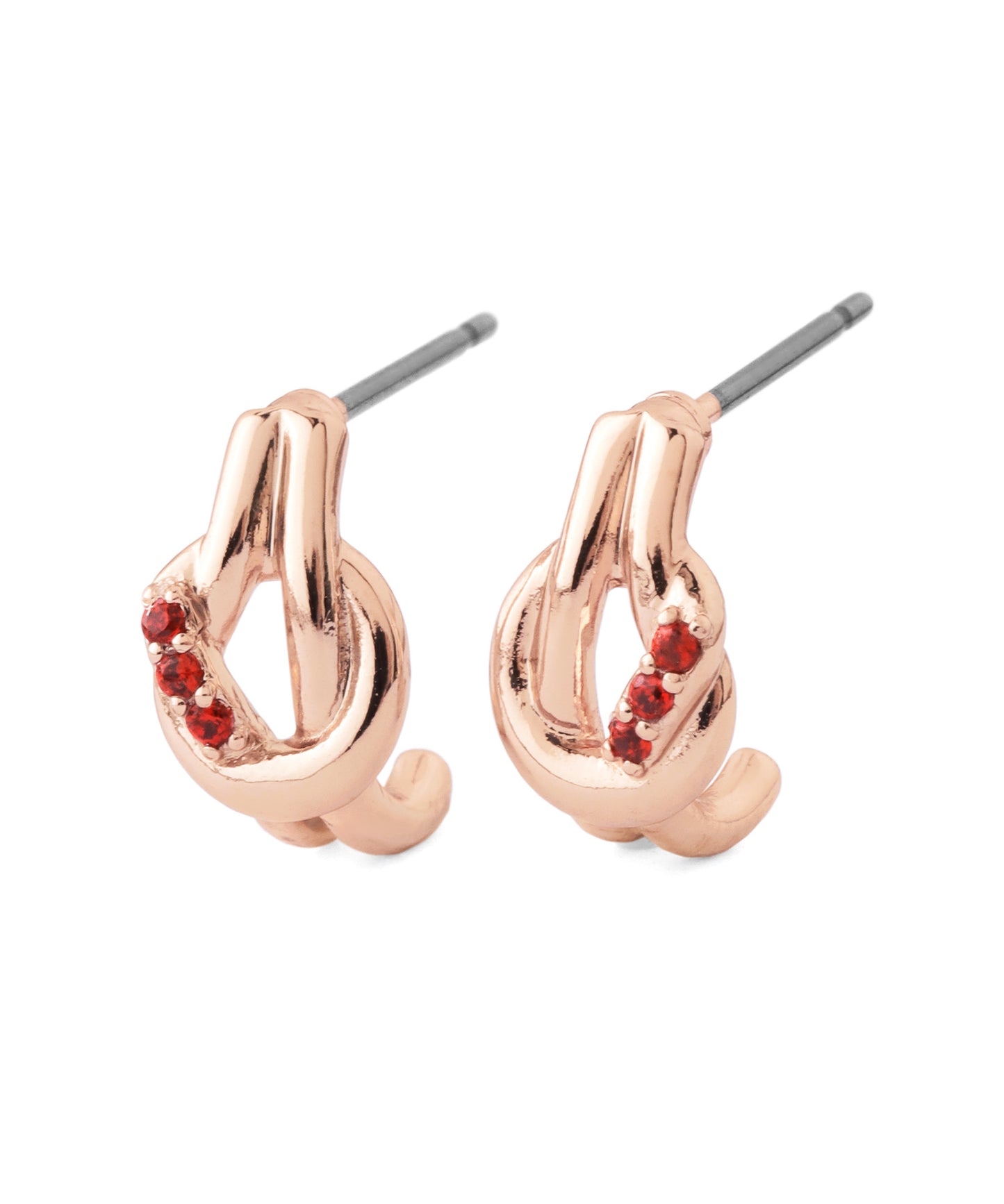 【Limited Qty with a Gift Box】Color Bijou Knot Curl Earrings