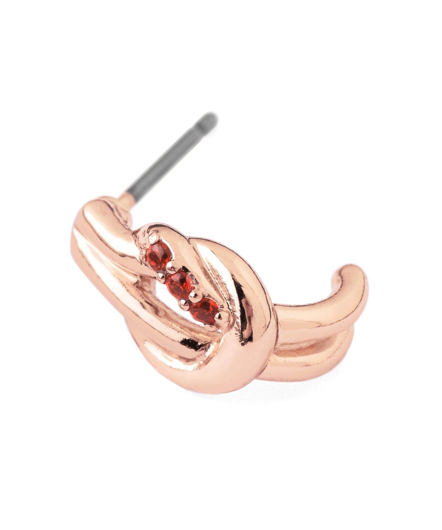 【Limited Qty with a Gift Box】Color Bijou Knot Curl Earrings