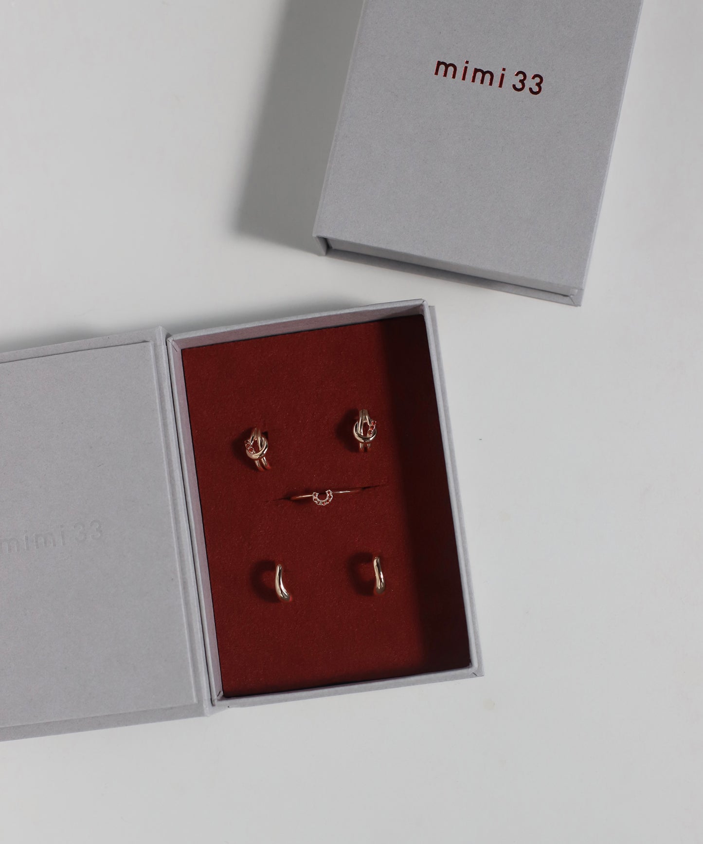 【Limited Qty with a Gift Box】Color Bijou Knot Curl Earrings