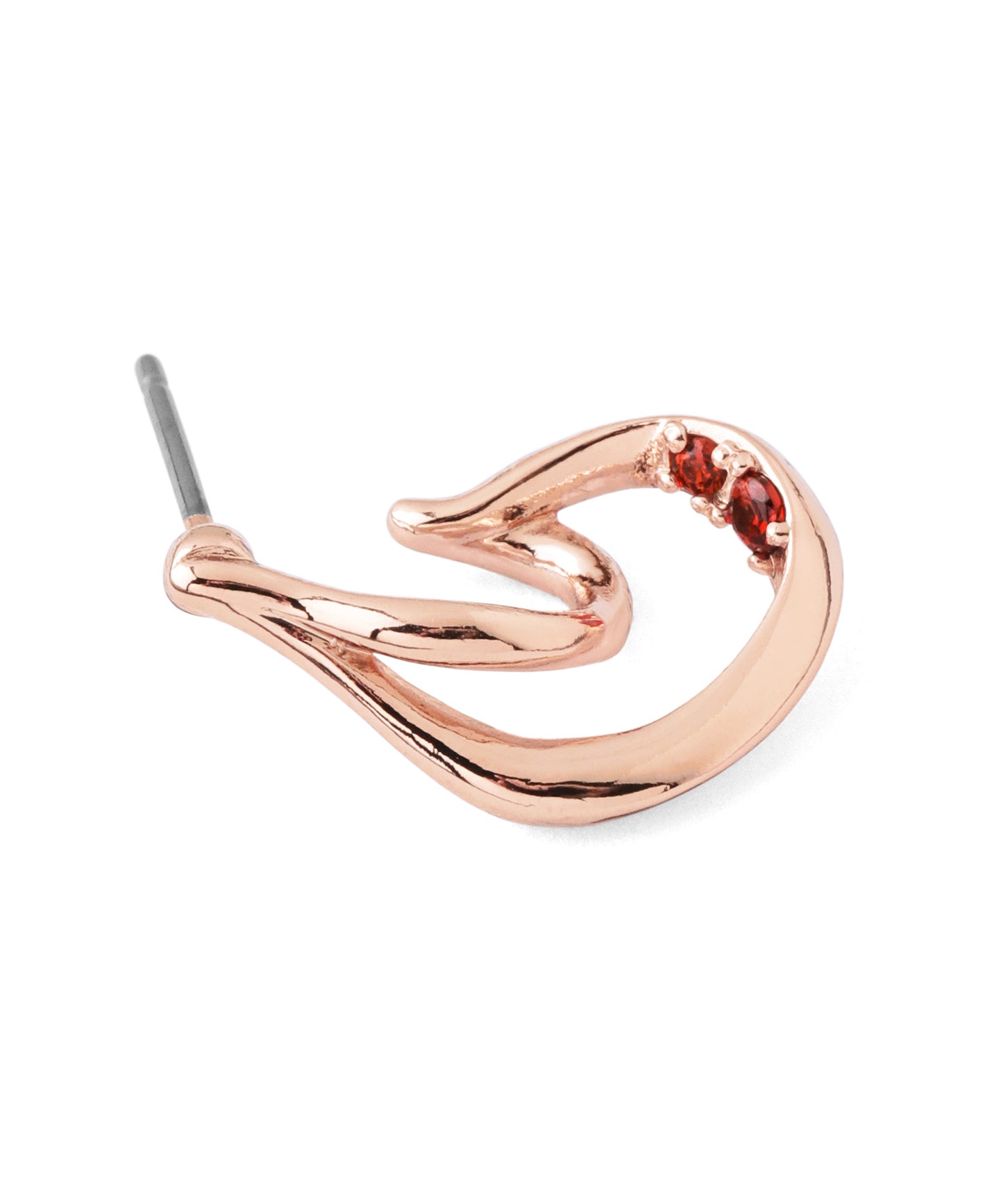 【Limited Qty with a Gift Box】Color Bijou Double Line Curl Earrings