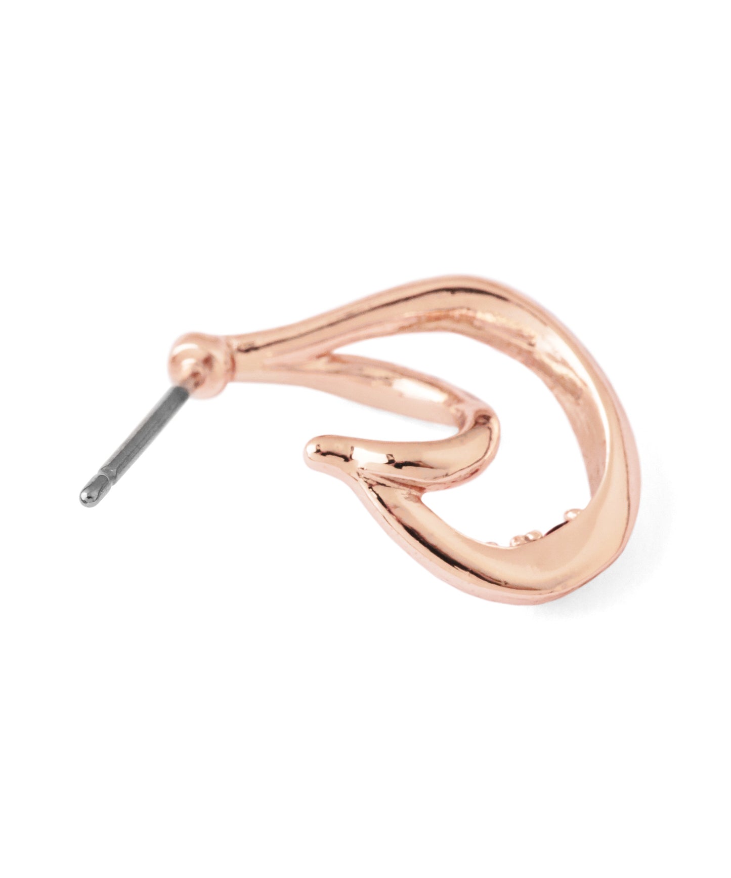 【Limited Qty with a Gift Box】Color Bijou Double Line Curl Earrings