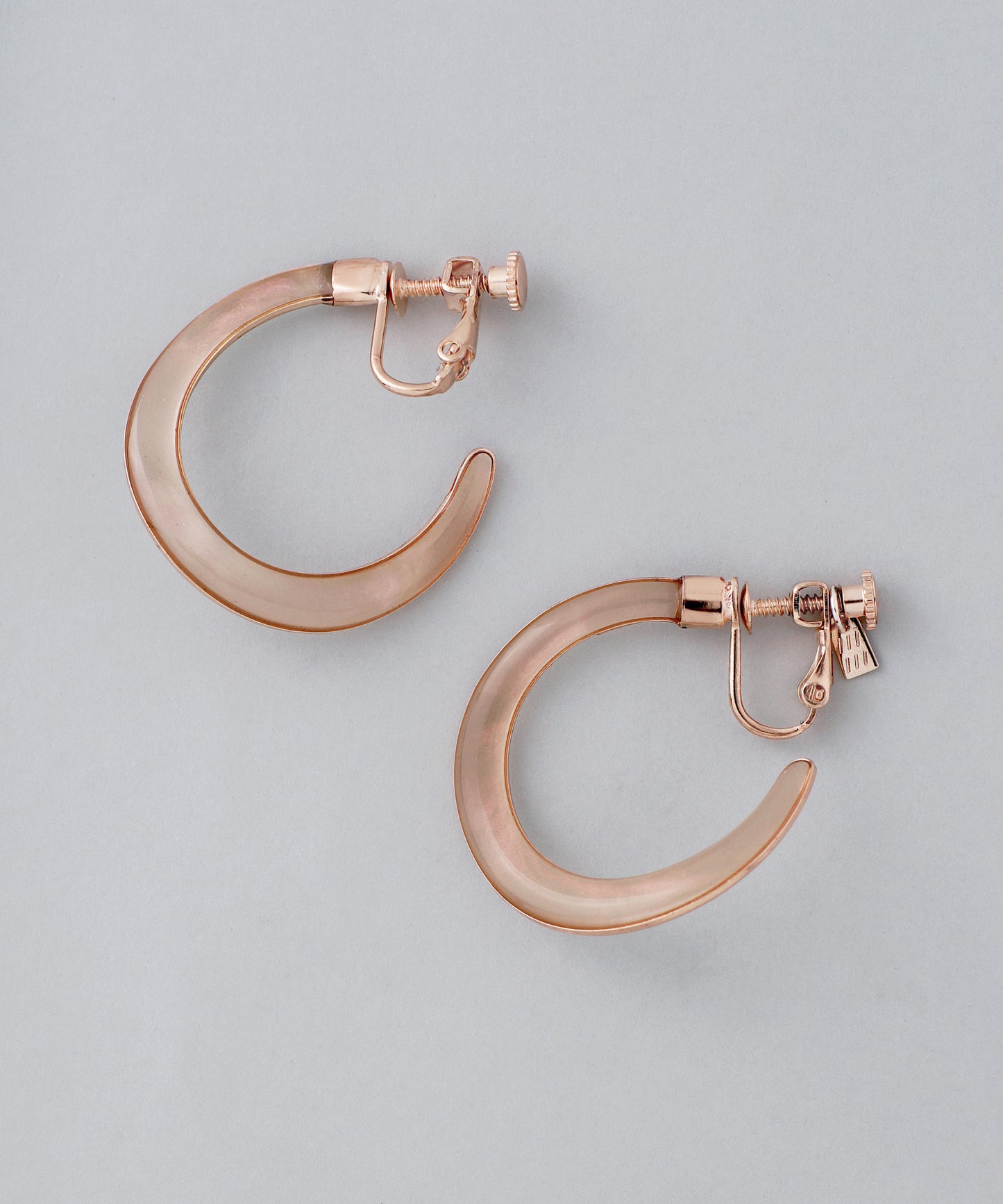 【Limited Quantity】Clear Hoop Clip On Earrings