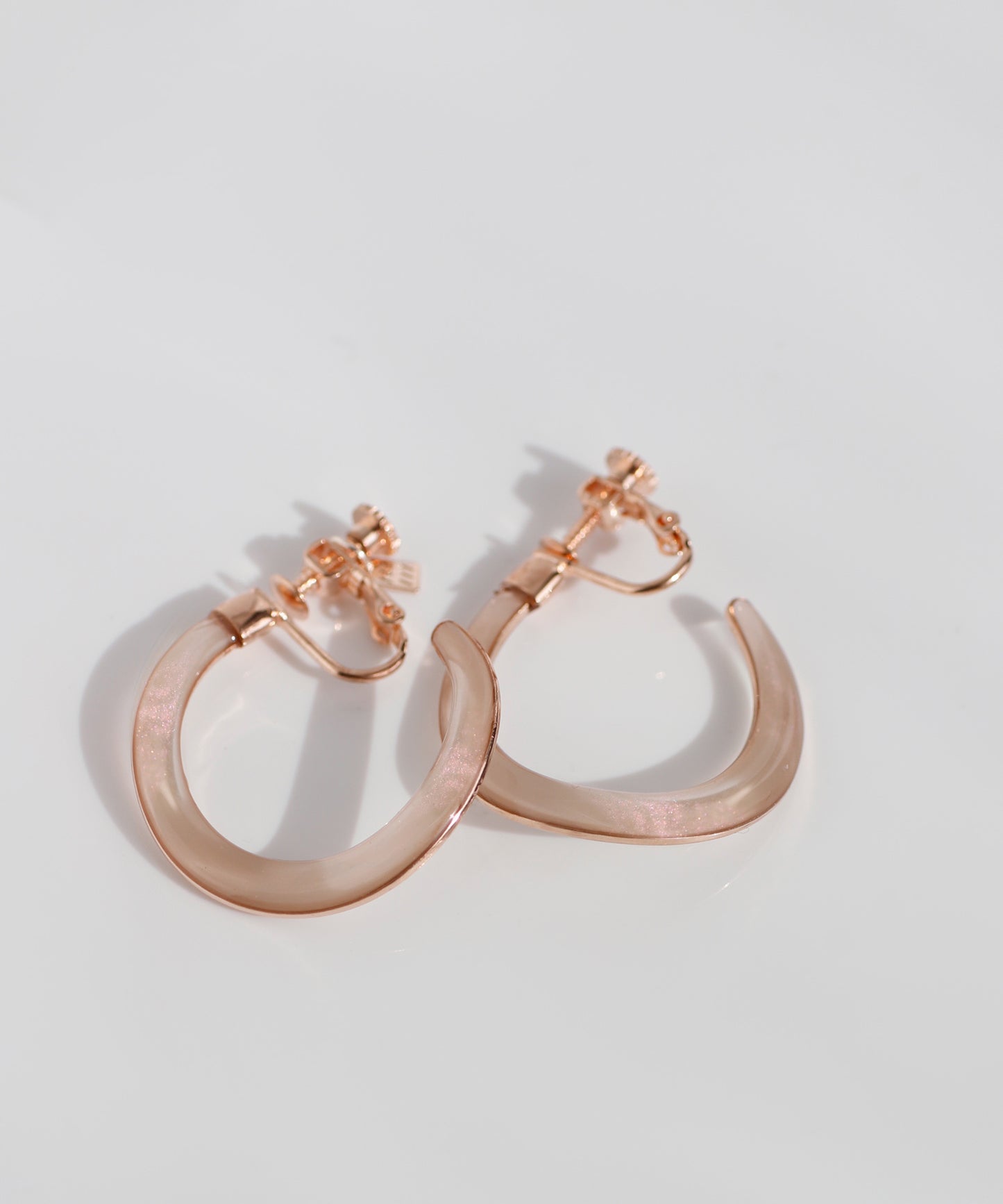 【Limited Quantity】Clear Hoop Clip On Earrings