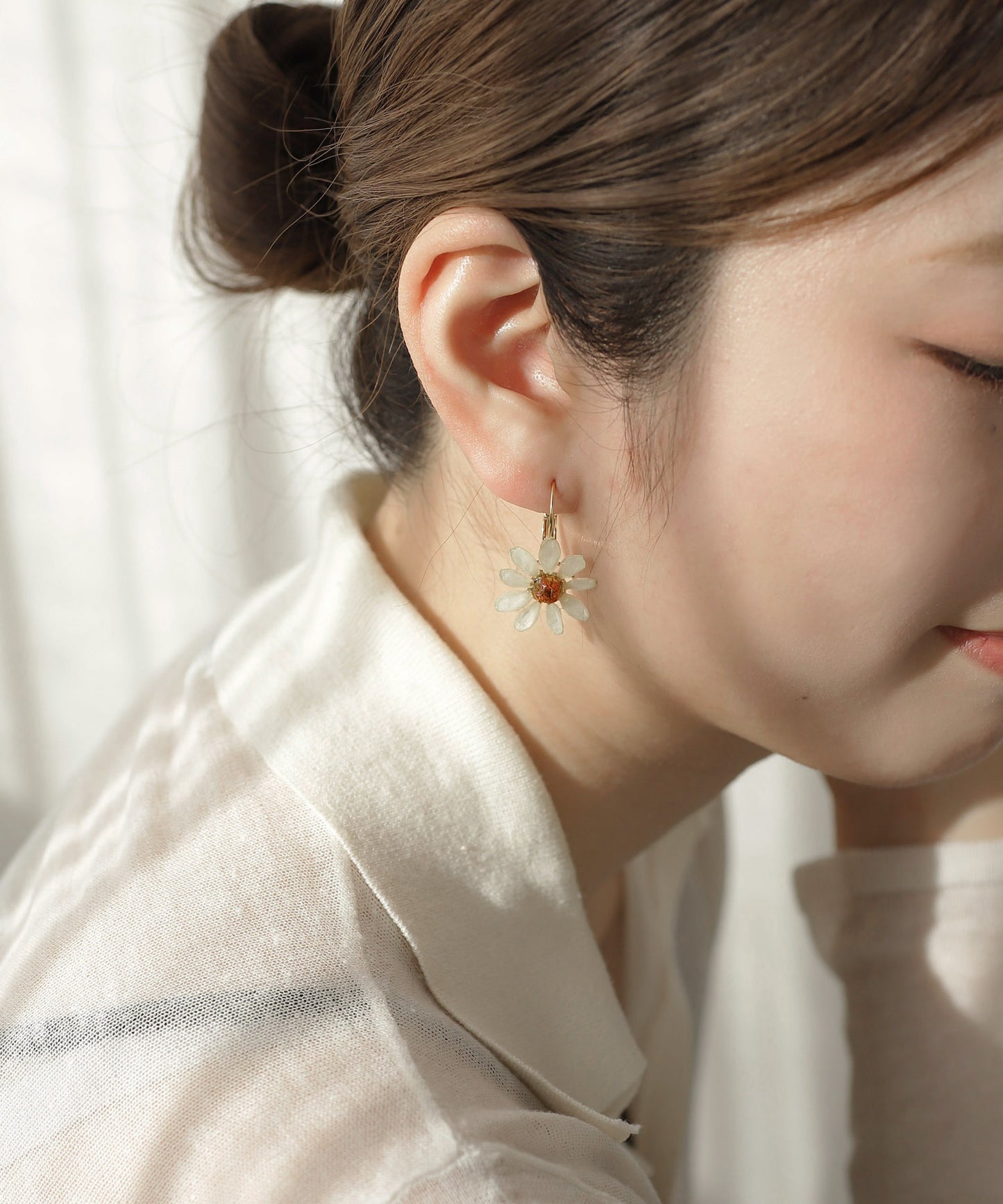 Flower Earrings [Zinnia]
