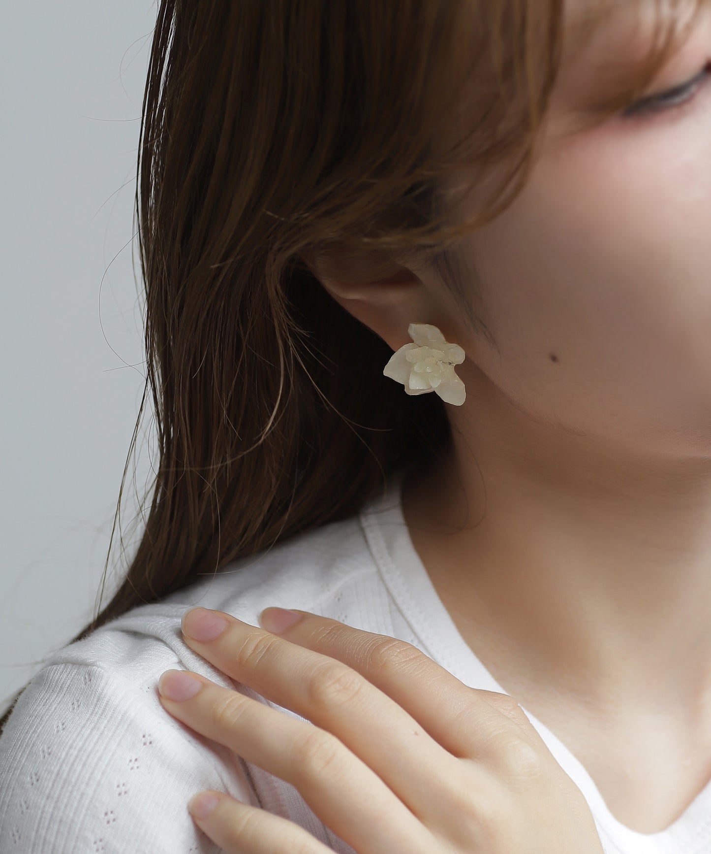 Flower Earrings [Hydrangea (Florencia)]