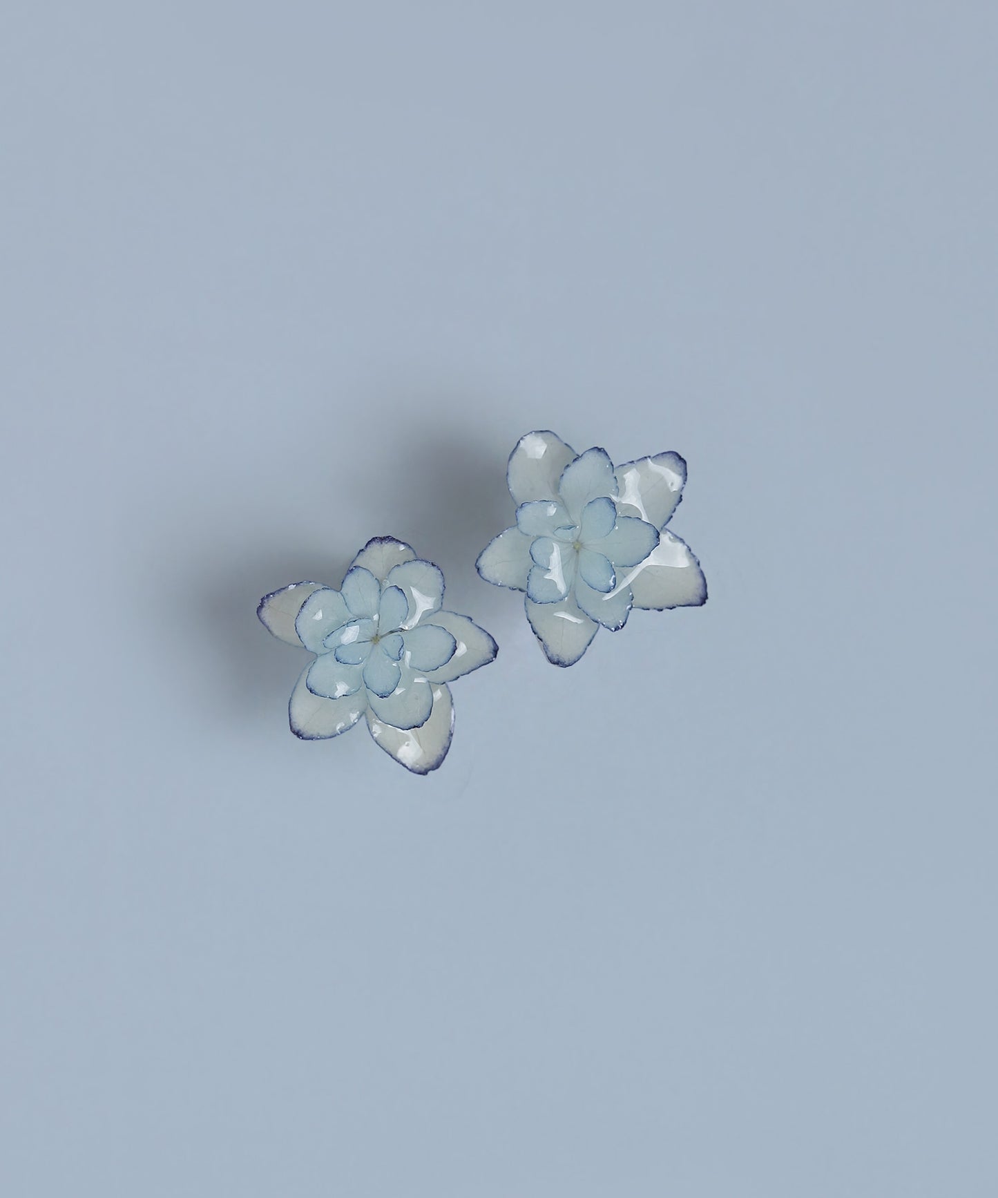 Flower Earrings [Hydrangea (Hinamatsuri Blue)]