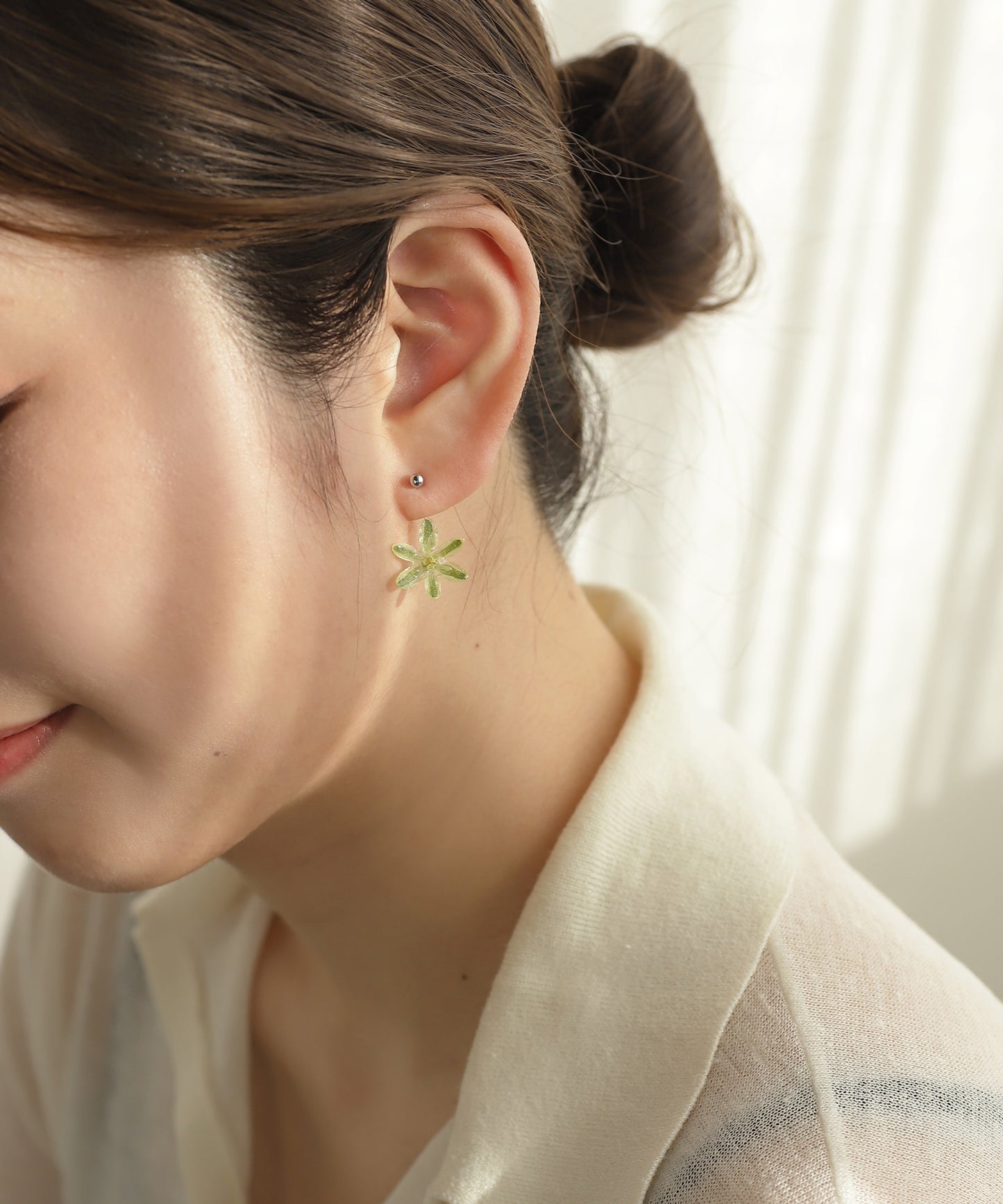 Flower Earrings [Ornithogalum]