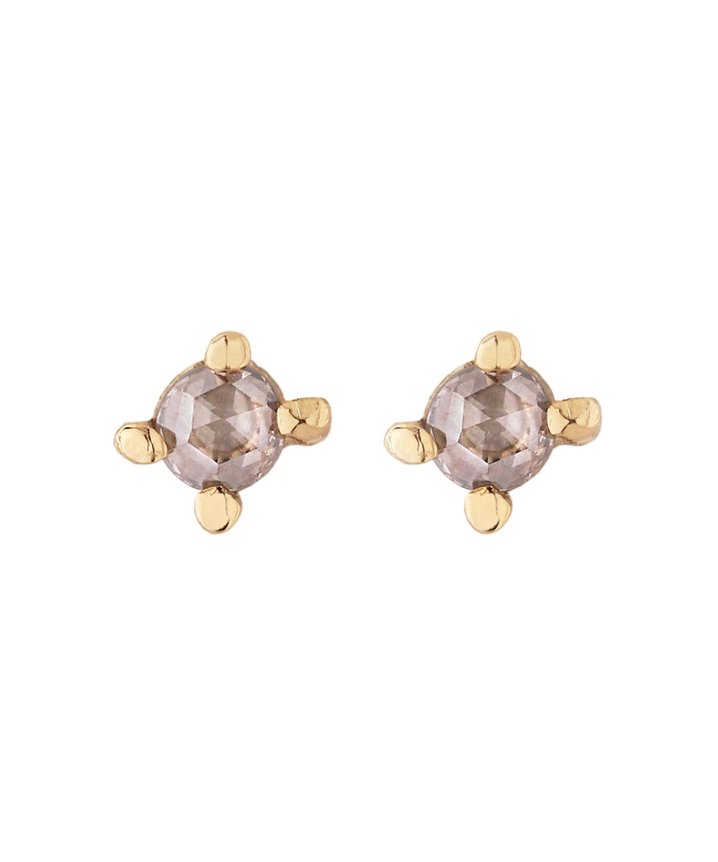 【Limited Quantity】 Brown Diamond Earrings [10K][UMU][B]