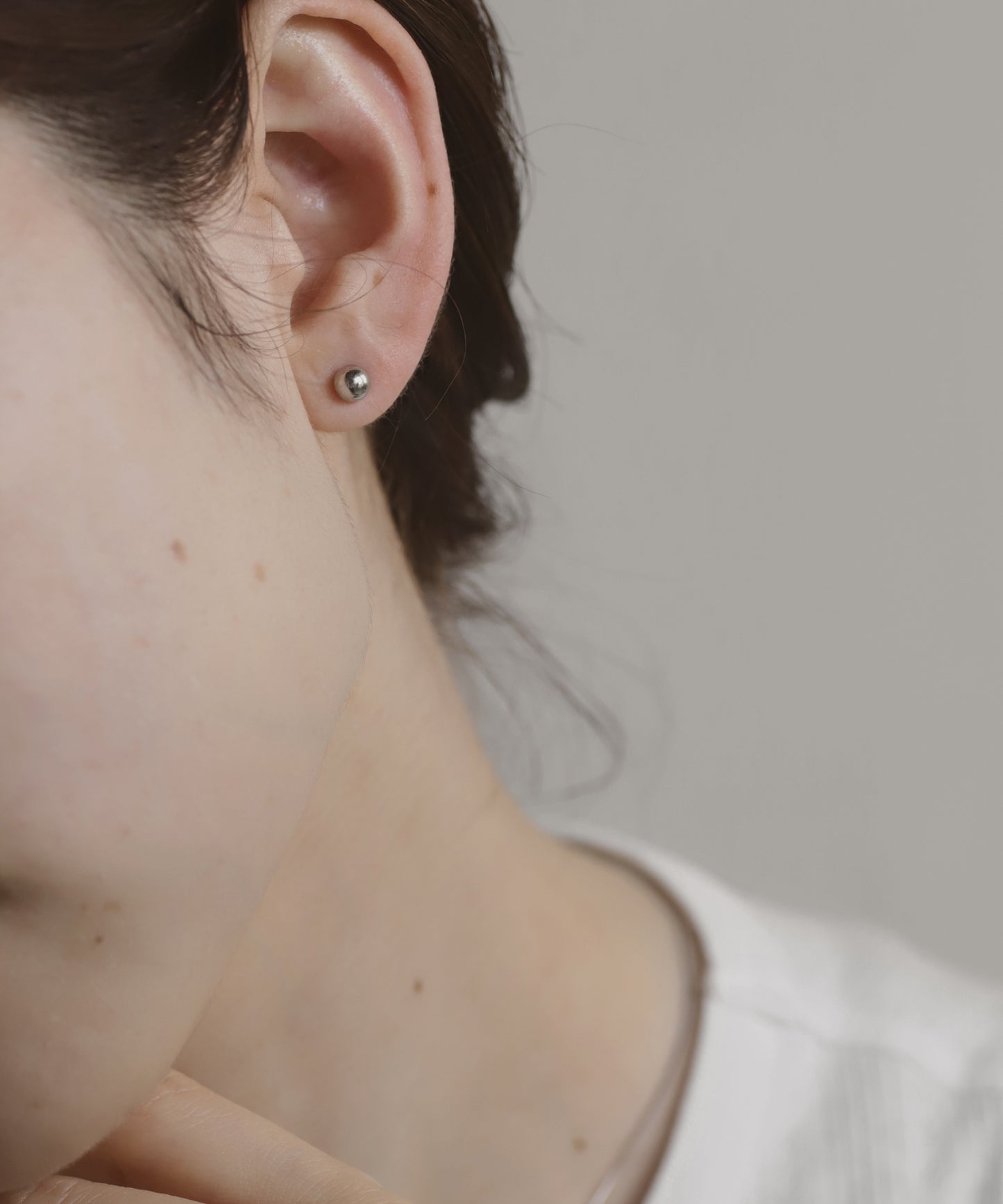 Natural Stone 2-Way Earrings [Stainless Steel]
