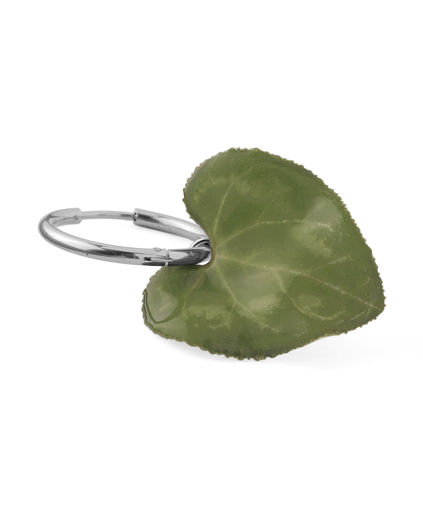 Flower Earrings [Cyclamen Leaf]