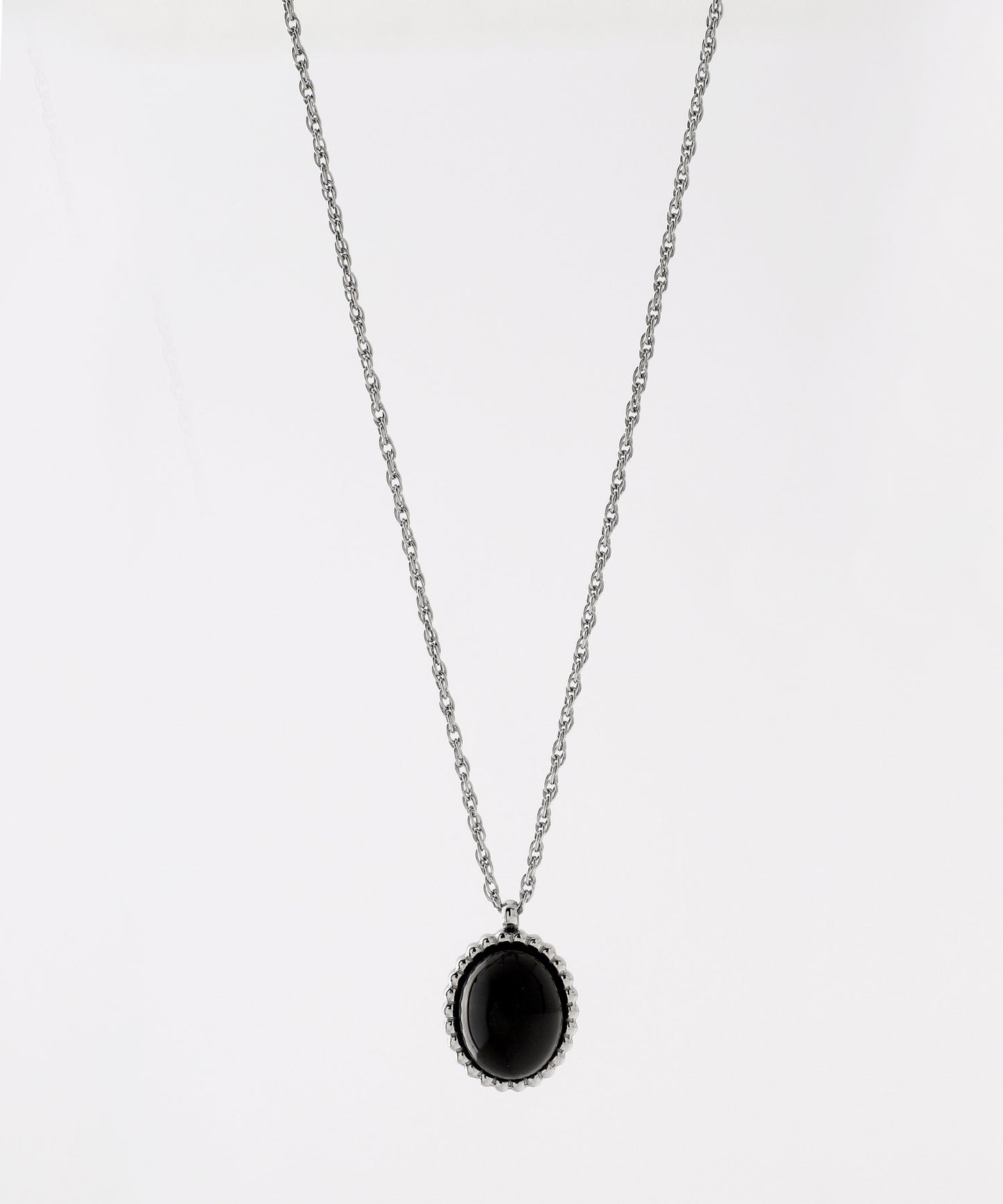 【Stainless Steel IP】Stone Necklace