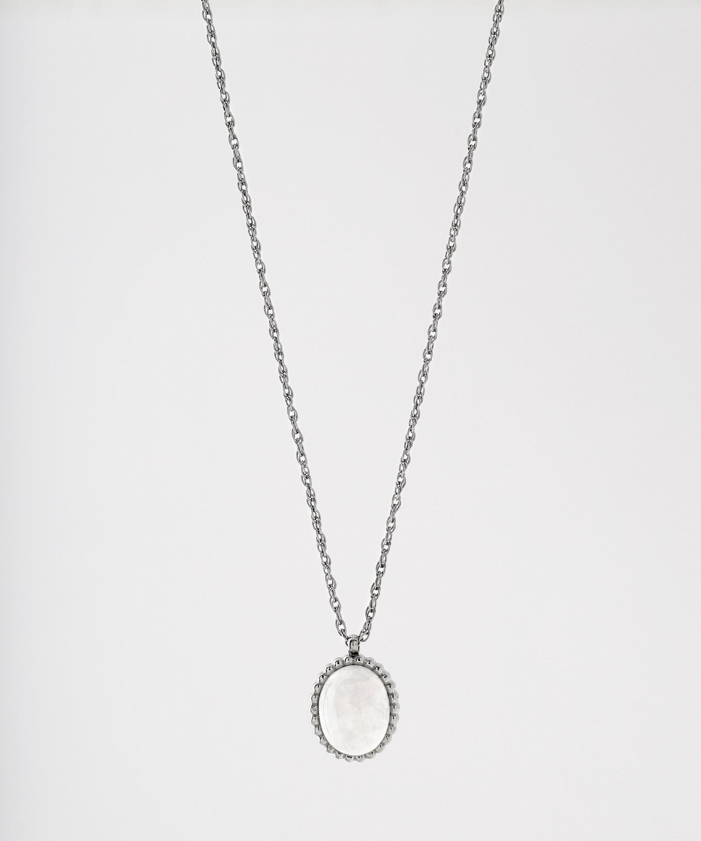 【Stainless Steel IP】Stone Necklace