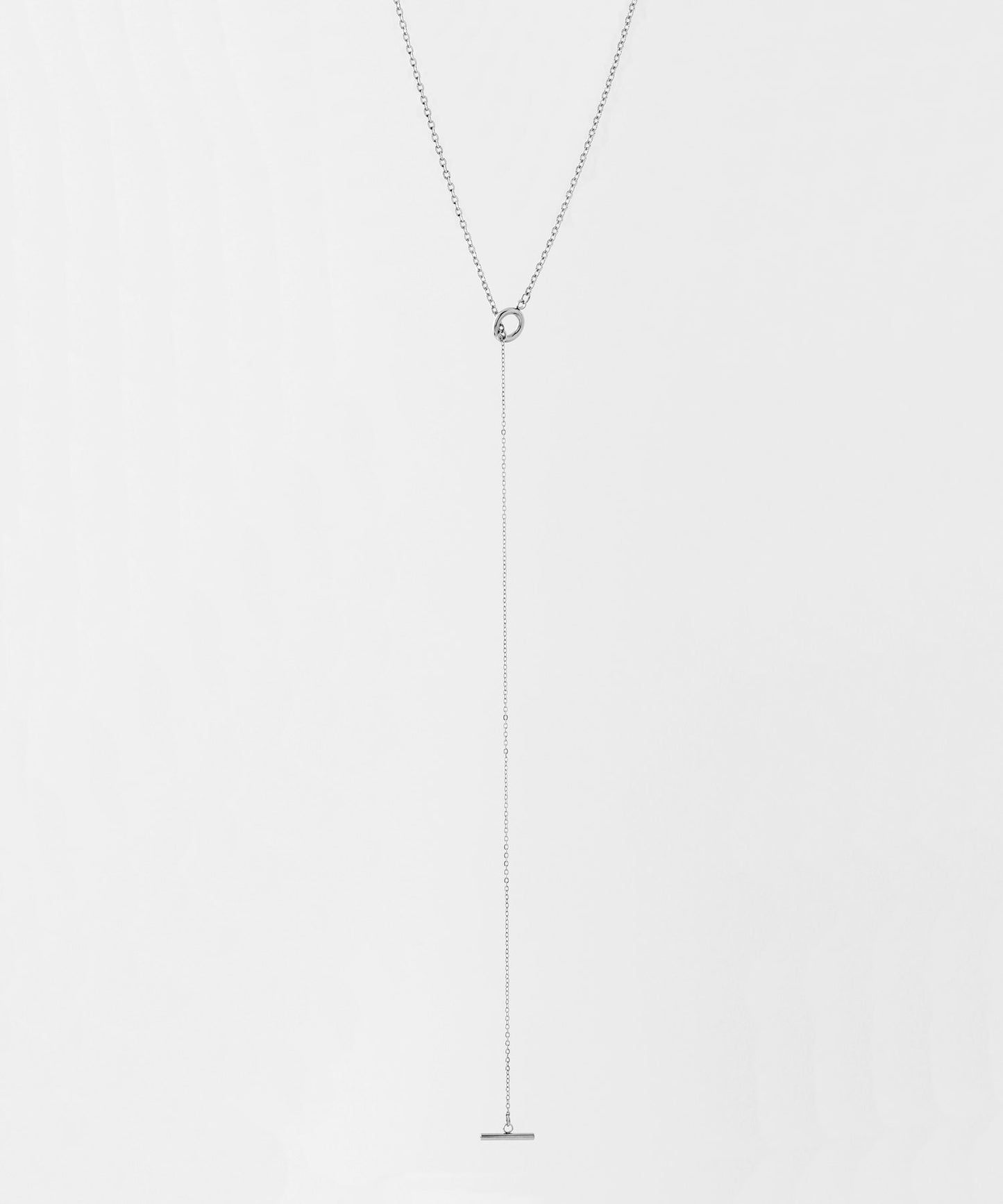 【Stainless Steel IP】Long Chain Lariat Necklace