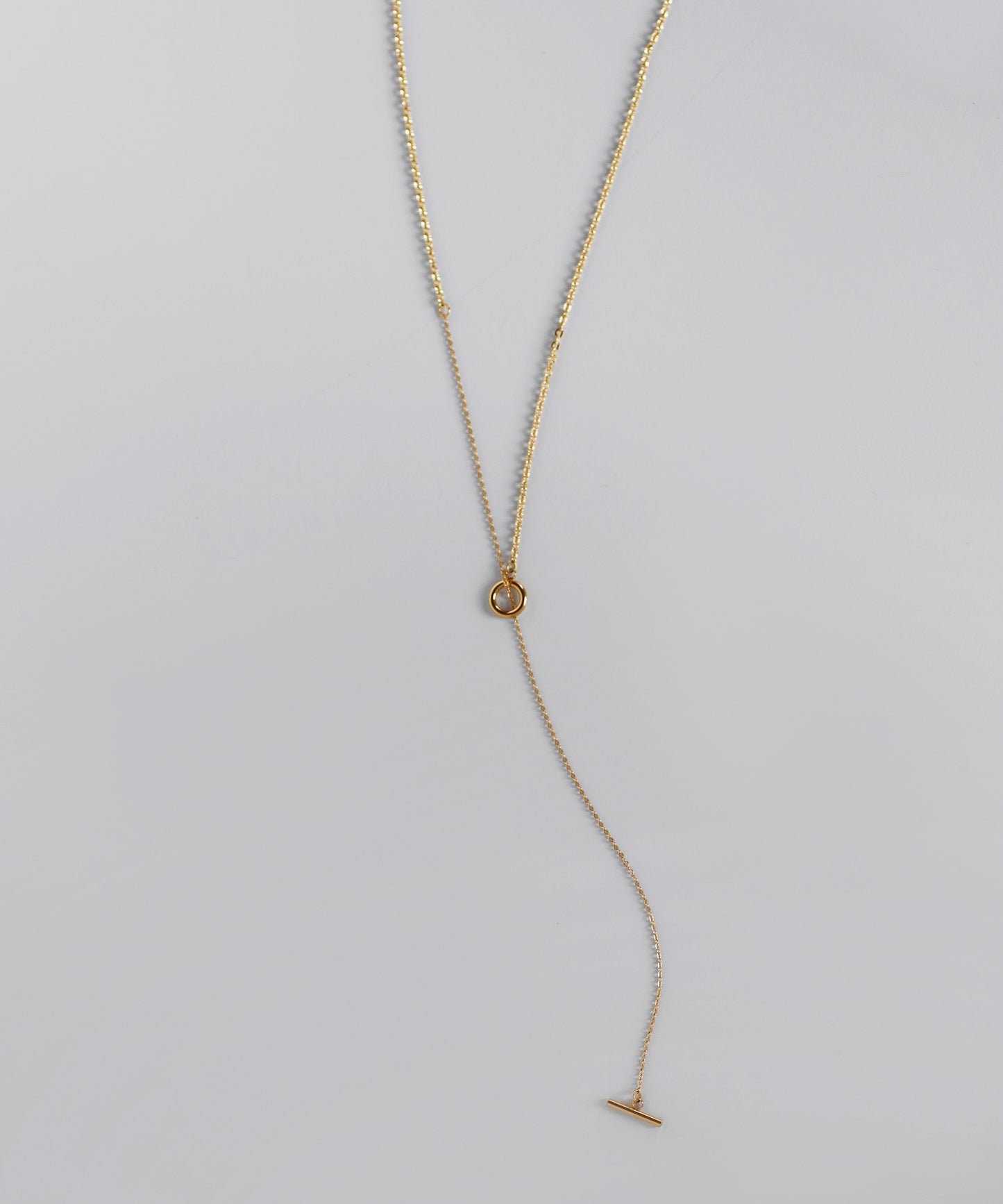 【Stainless Steel IP】Long Chain Lariat Necklace