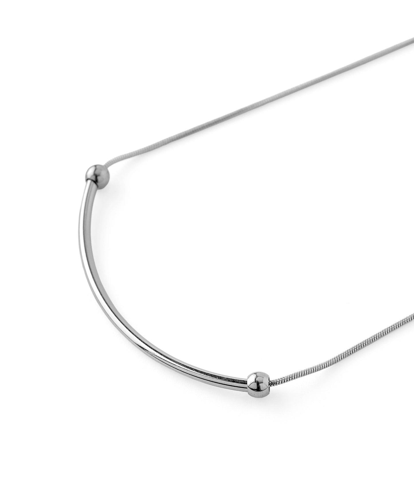 2-Way Carabiner Pendant Necklace [Stainless Steel]