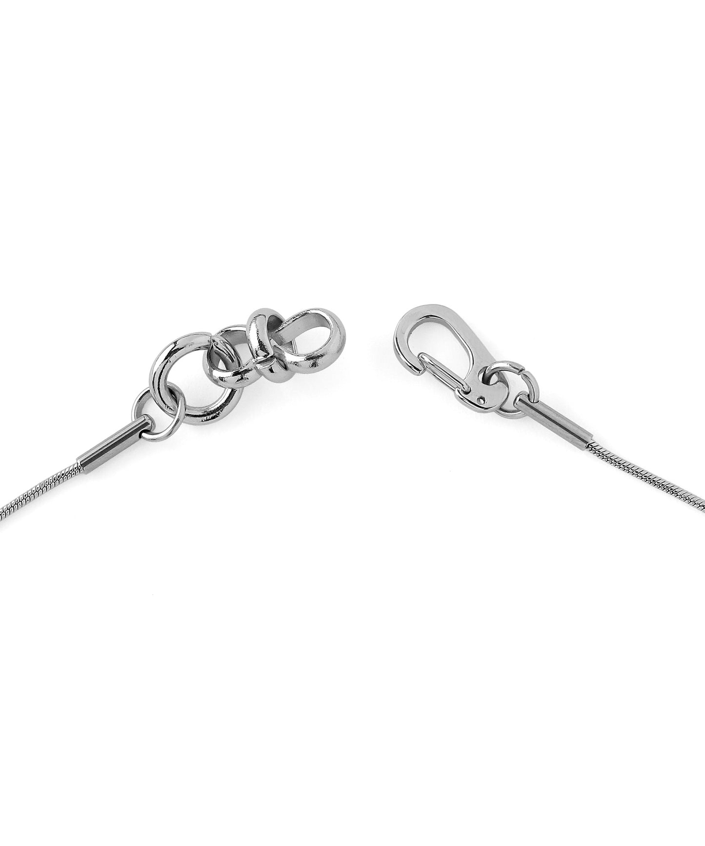 2-Way Carabiner Pendant Necklace [Stainless Steel]