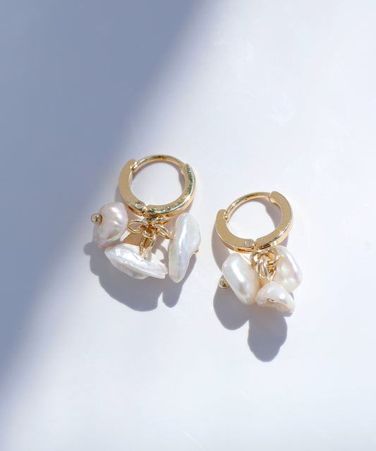 Freshwater Pearl Earrings[B]