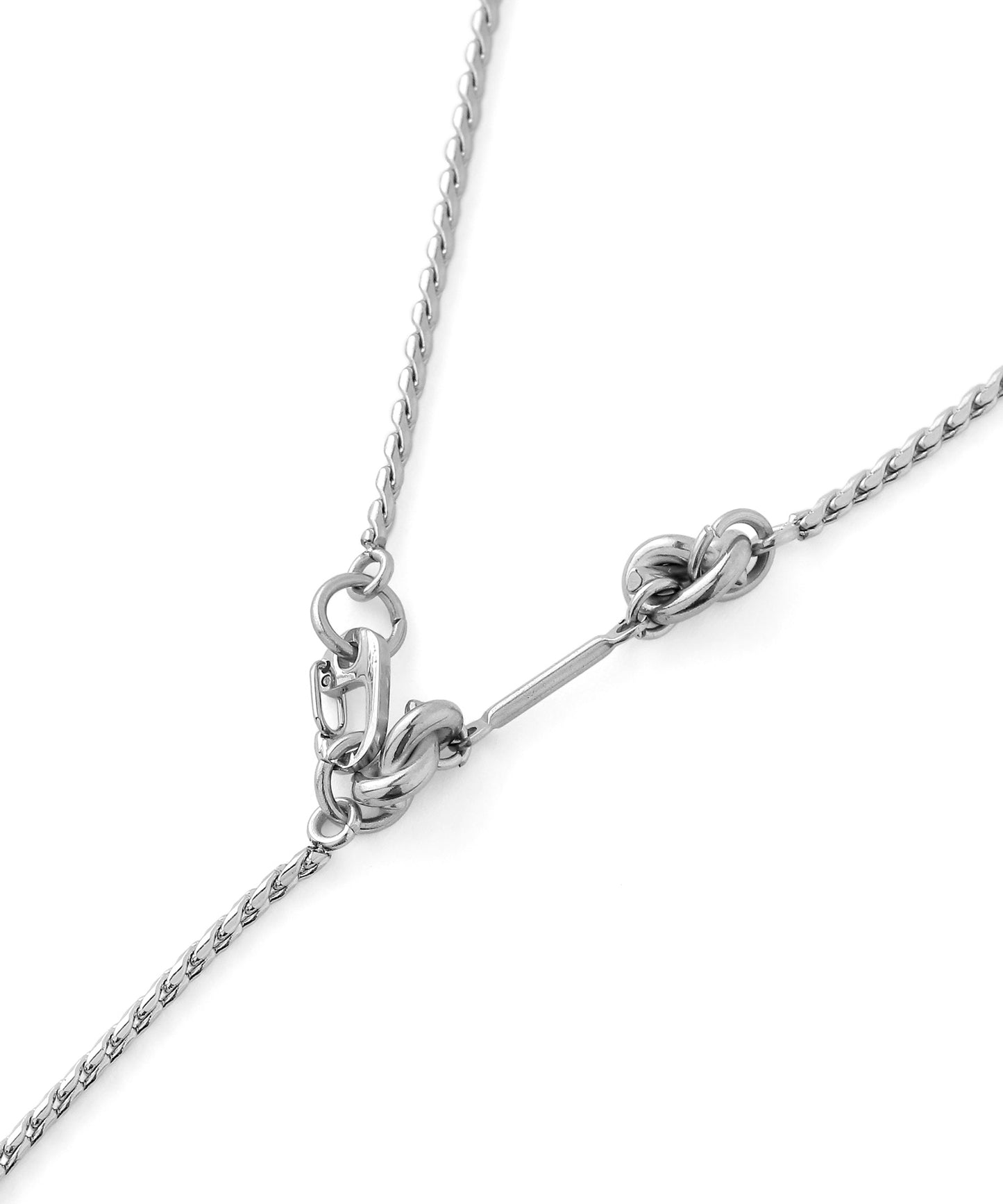 2-Way Carabiner Pendant Necklace [Stainless Steel]