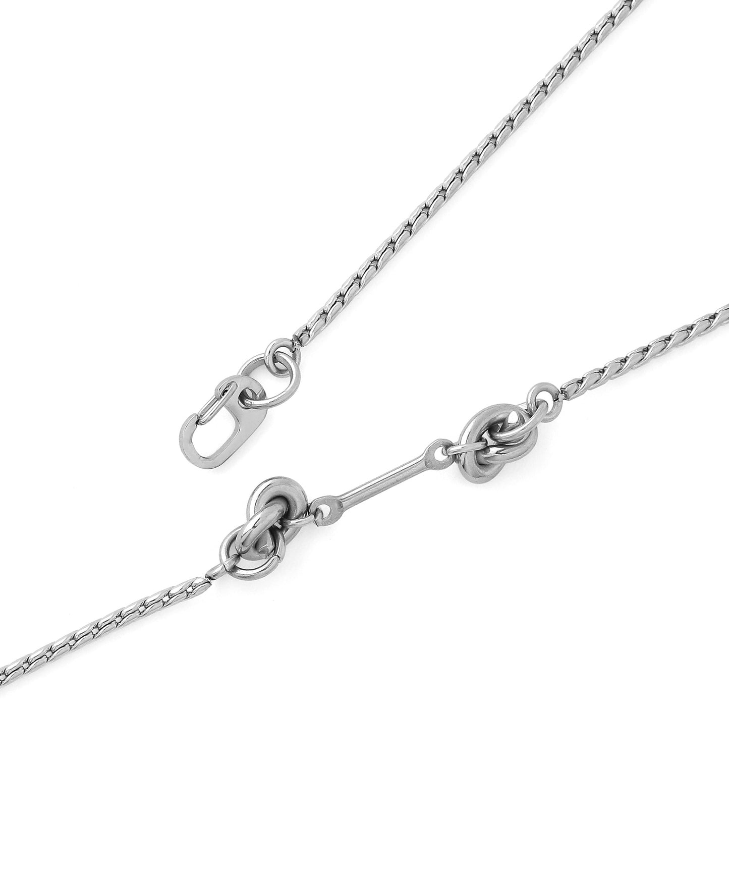 2-Way Carabiner Pendant Necklace [Stainless Steel]