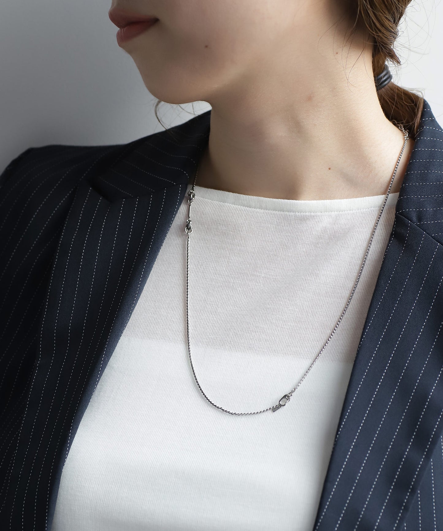 2-Way Carabiner Pendant Necklace [Stainless Steel]