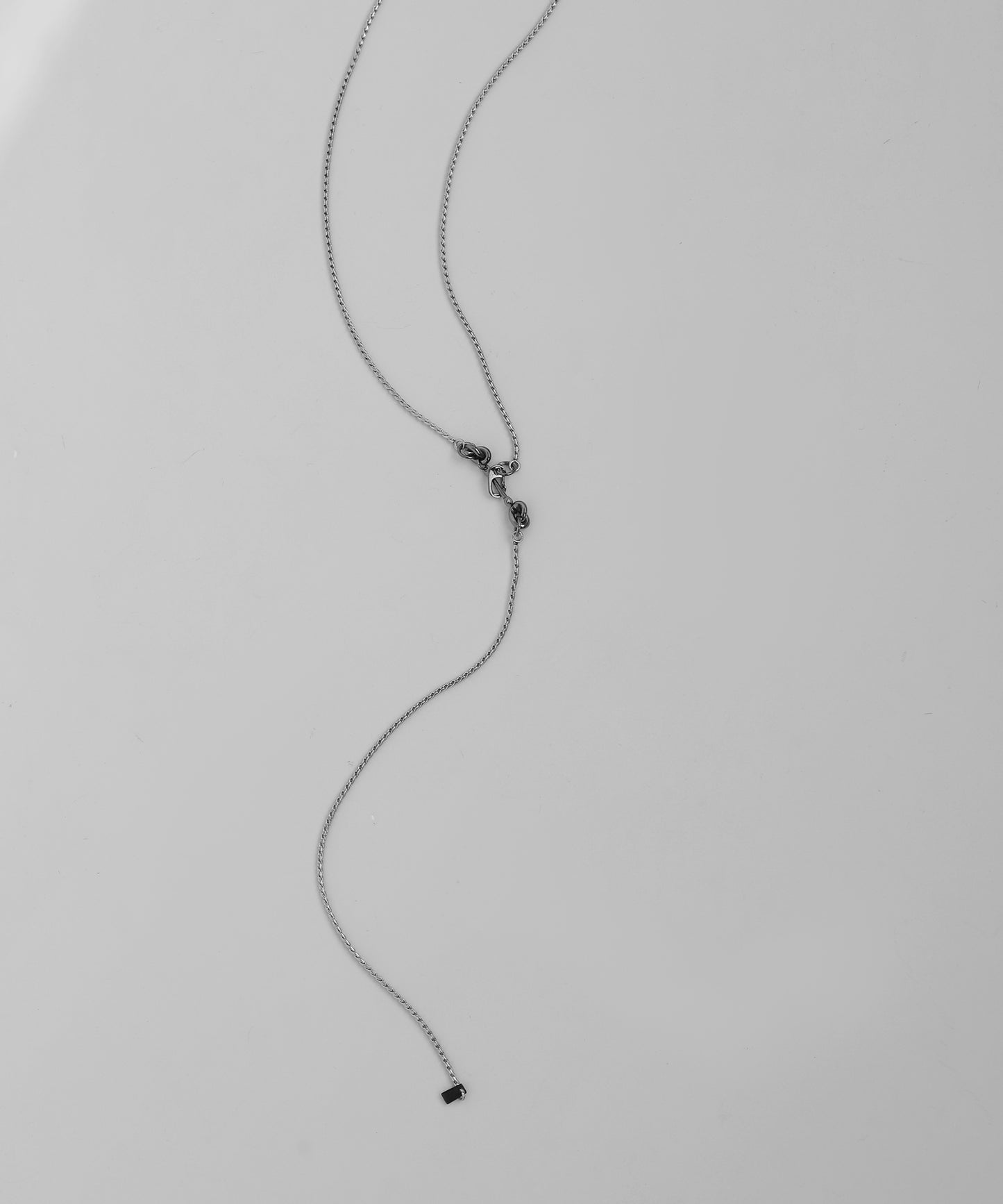 2-Way Carabiner Pendant Necklace [Stainless Steel]