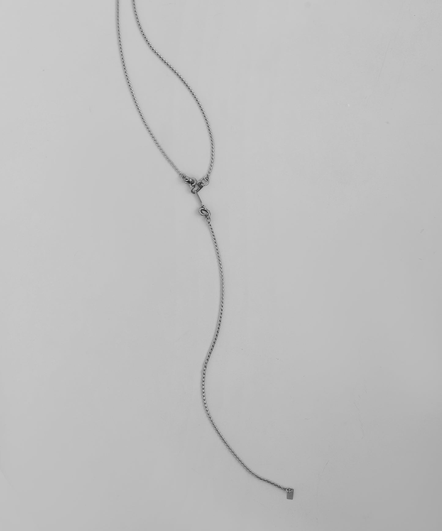 2-Way Carabiner Pendant Necklace [Stainless Steel]