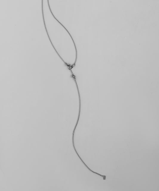 2-Way Carabiner Pendant Necklace [Stainless Steel]