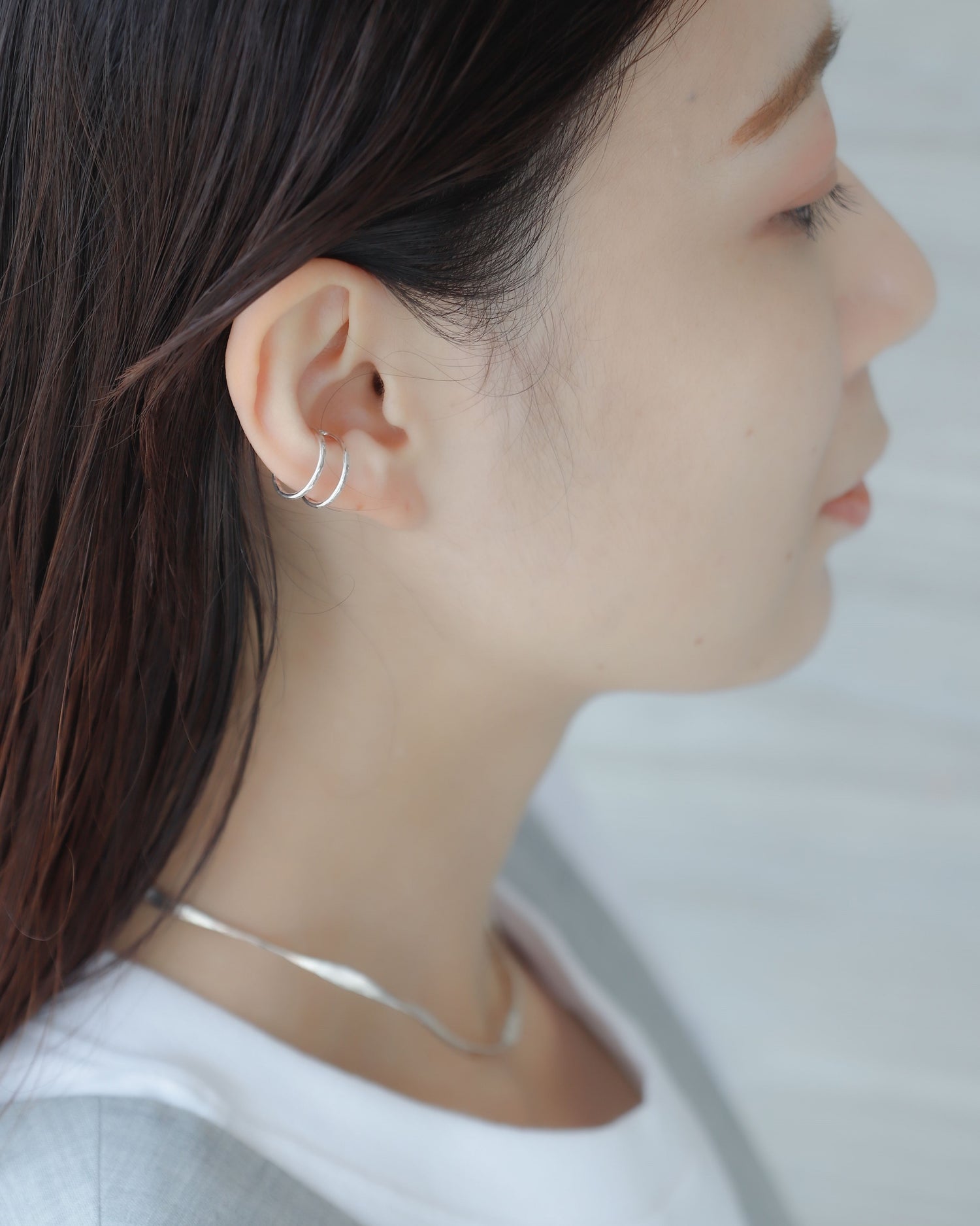 Double Line Ear Cuff [925 silver][Basic](dg190020e) | mimi33