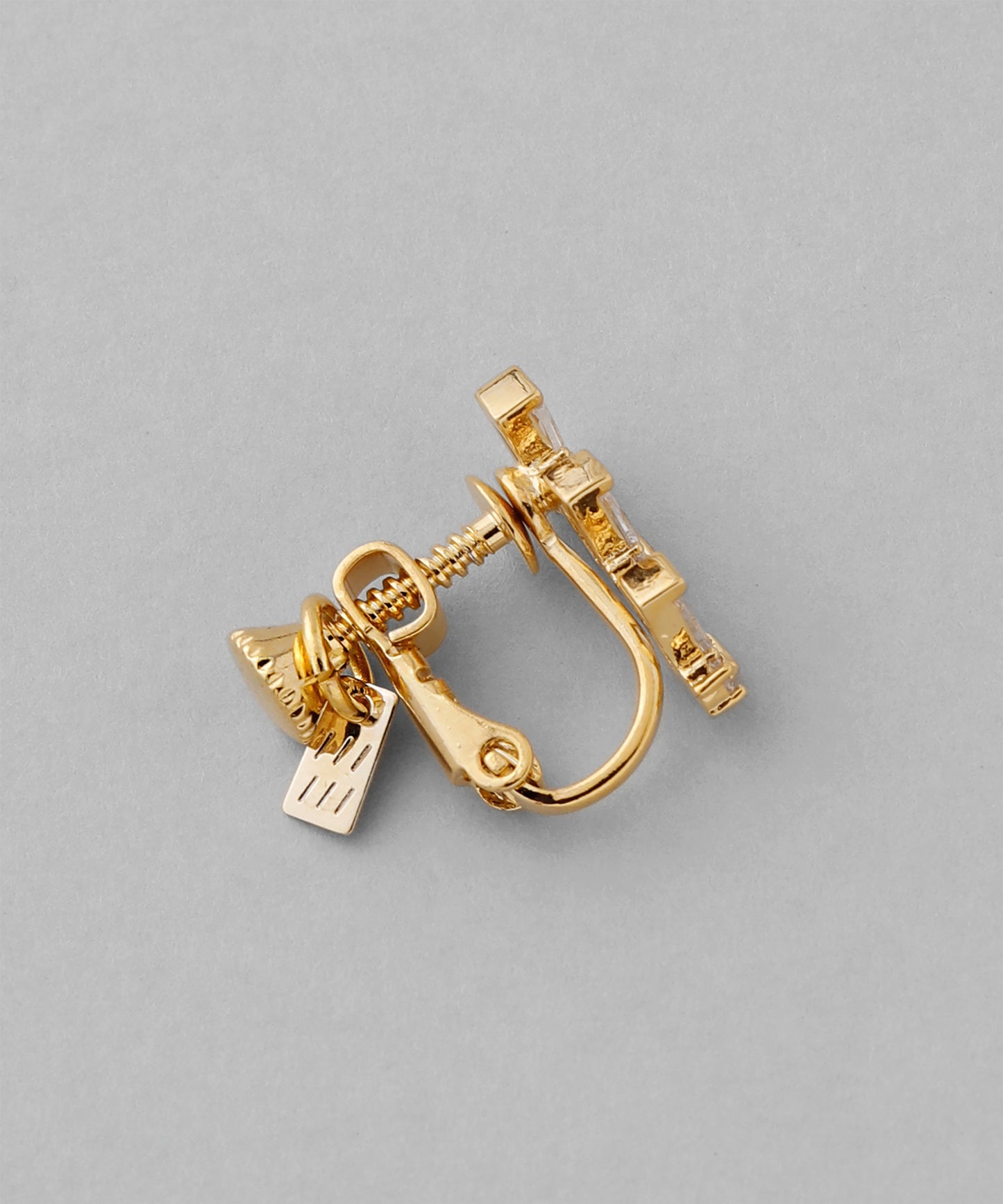Square Bijou Clip On Earrings [Sheerchic]
