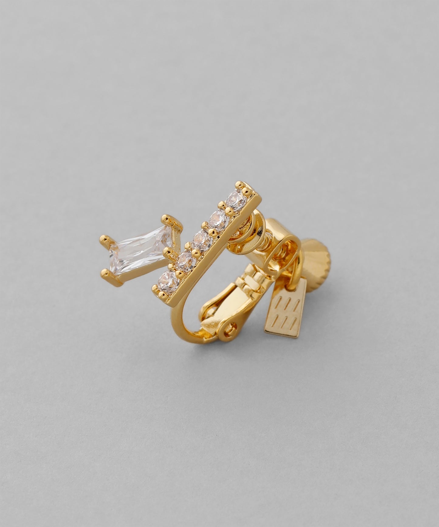 Square Bijou Clip On Earrings [Sheerchic]