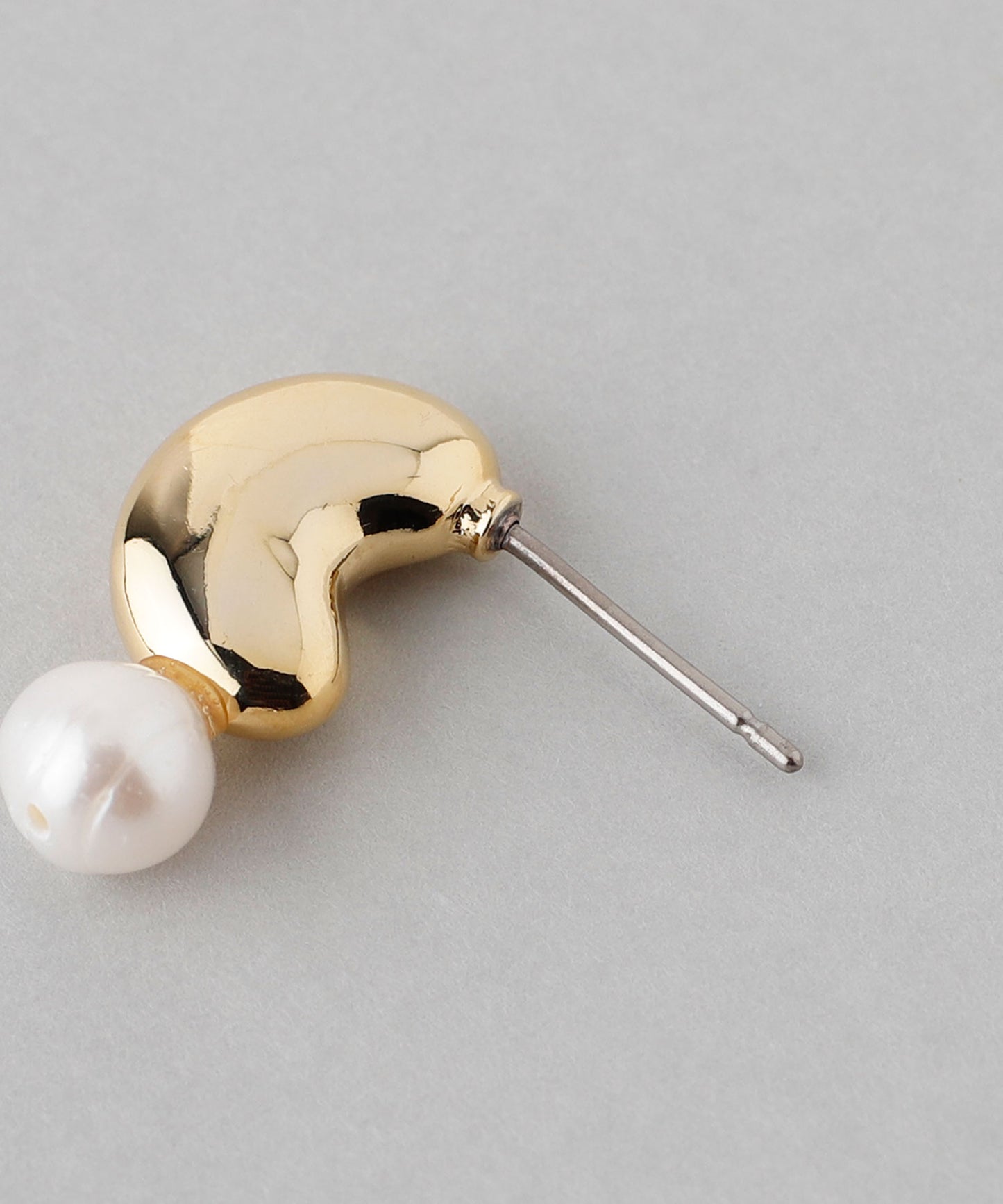 Pearl × Metal Beans Earrings [Sheerchic]