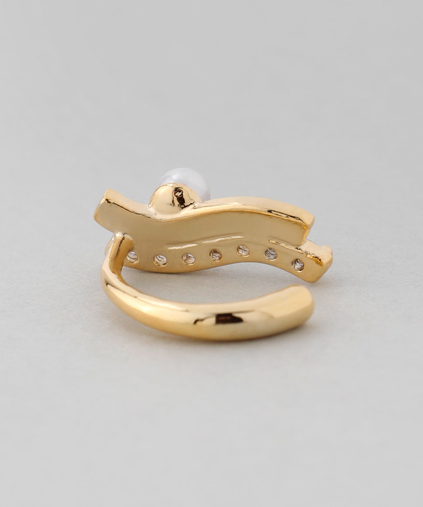 Pearl × Bijoux Wavy Line Clip On Earrings [Sheerchic]