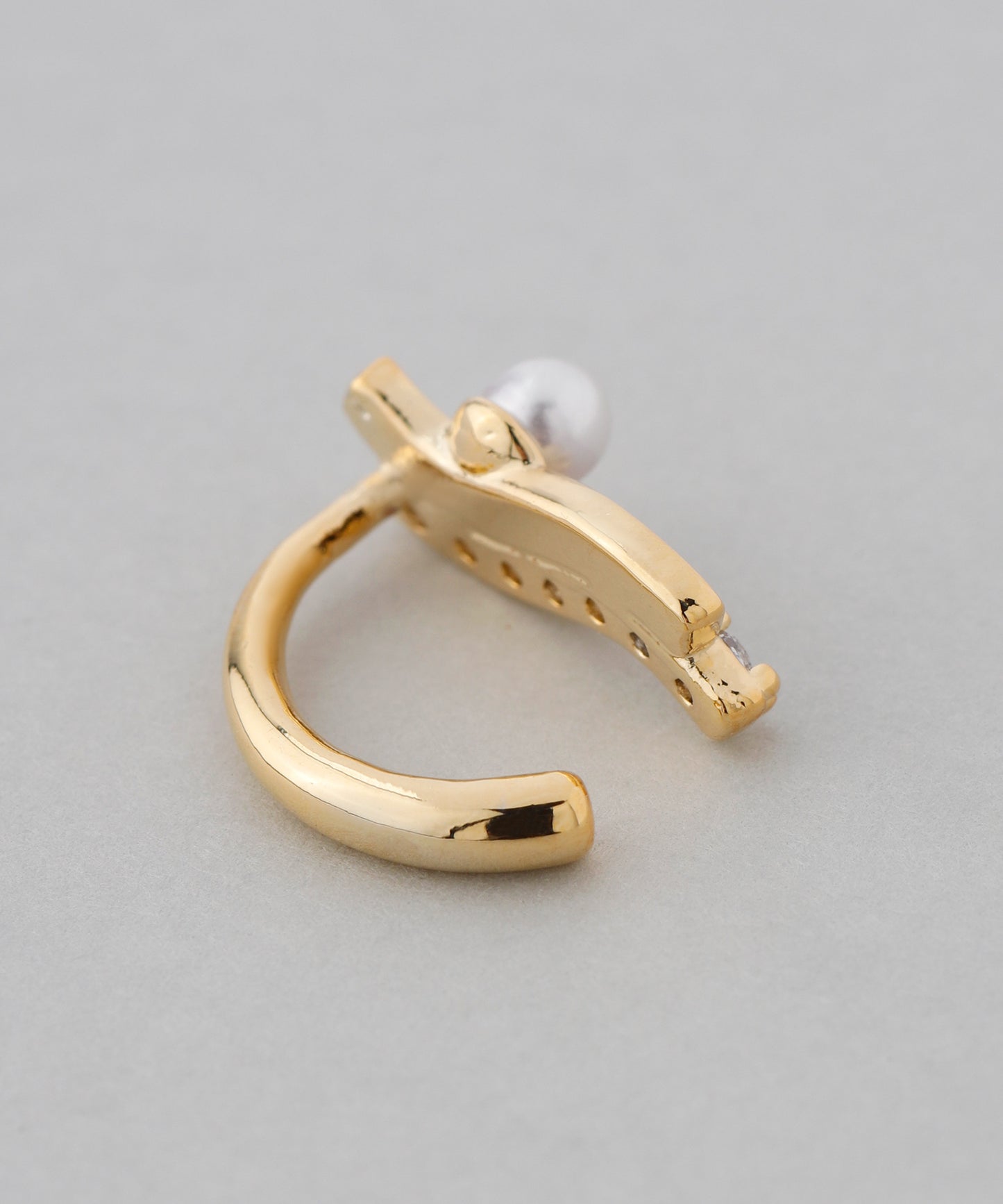 Pearl × Bijoux Wavy Line Clip On Earrings [Sheerchic]