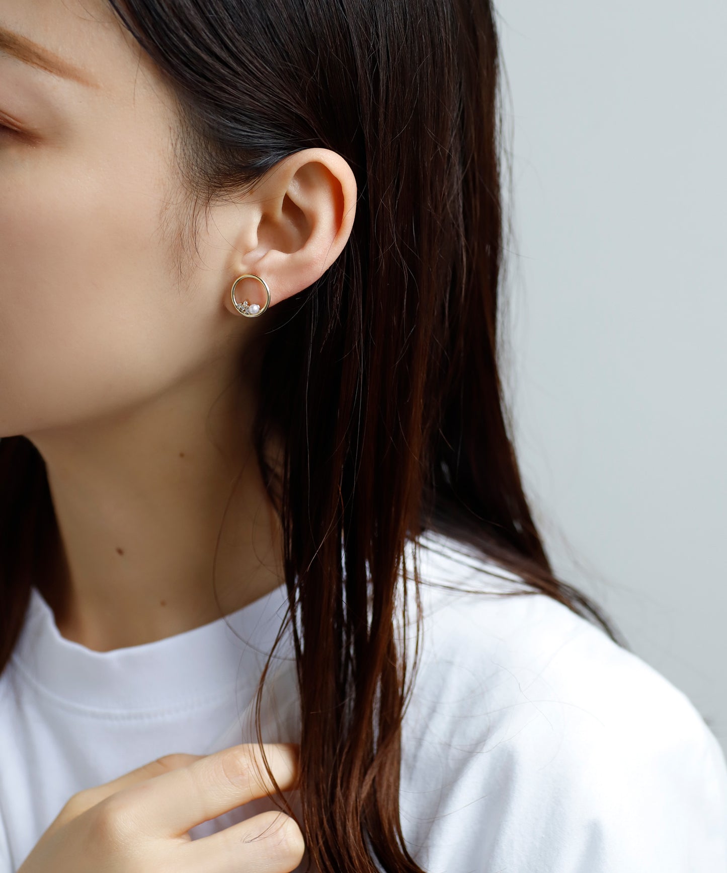 Pearl × Bijoux Circle Clip On Earrings [Sheerchic]