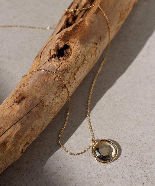 Metal Circle Plate Necklace [Ownideal]