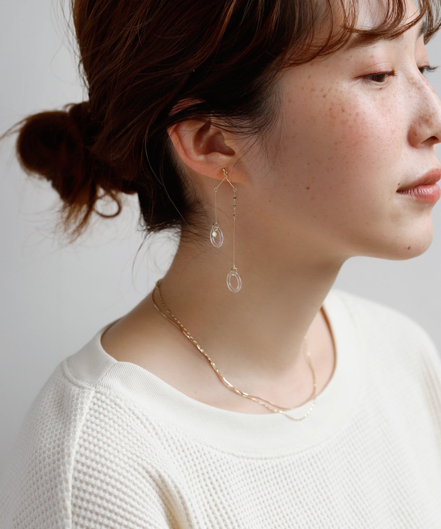 【Online Store Limited】Yajirobe Clip On Earrings[Clear]