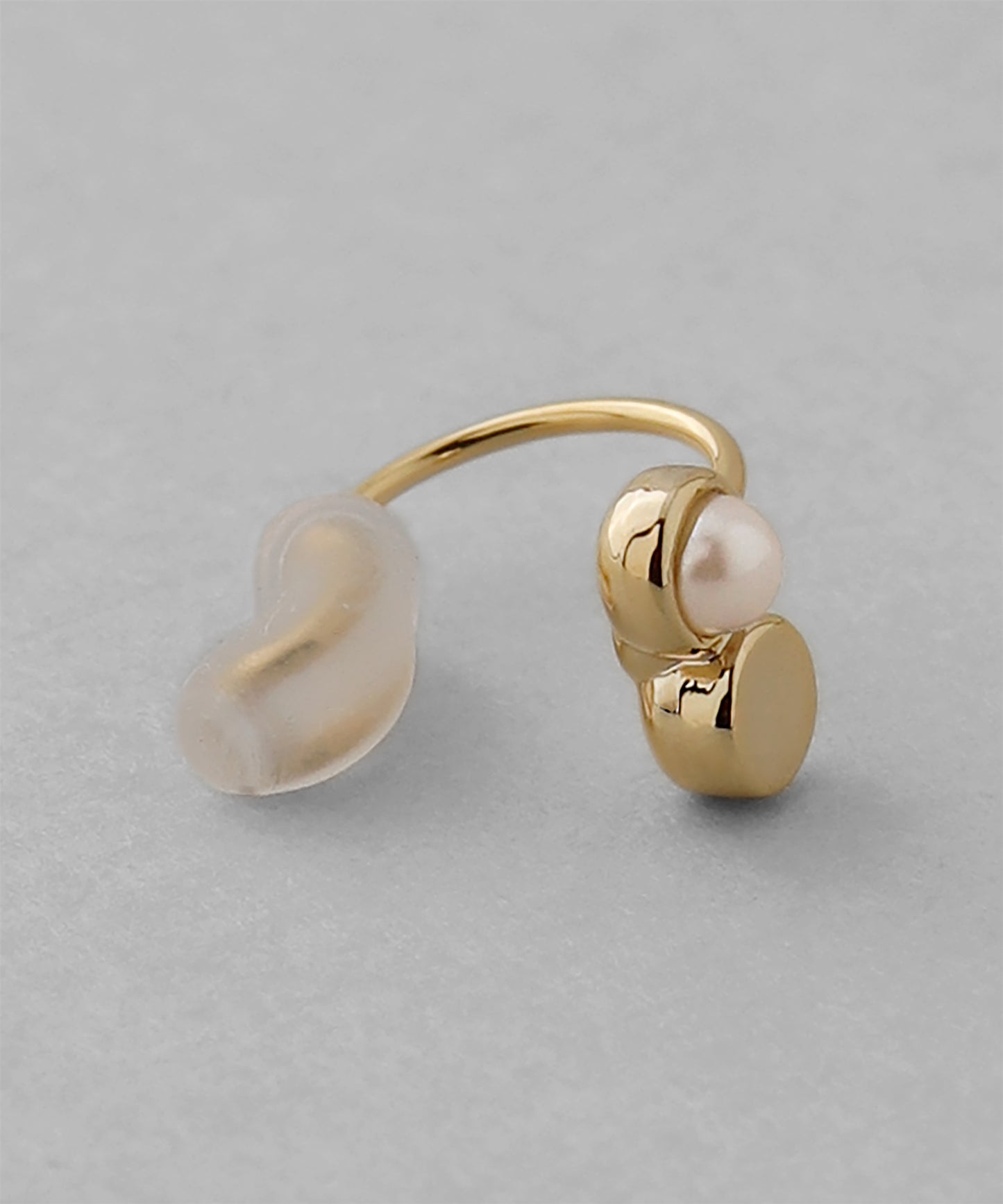 Pearl × Metal Ear Cuff / Tragus Cuff[2pcs] [Sheerchic]