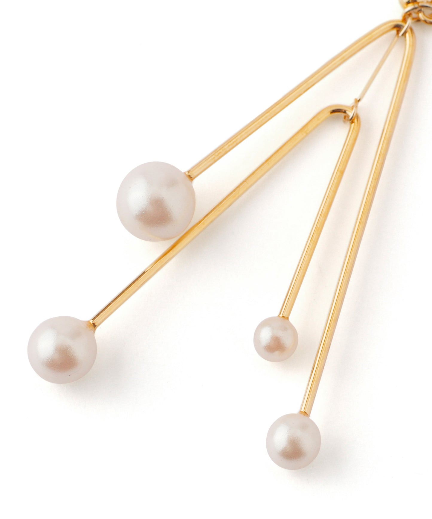 Swing Pearl Earrings[Sheerchic]