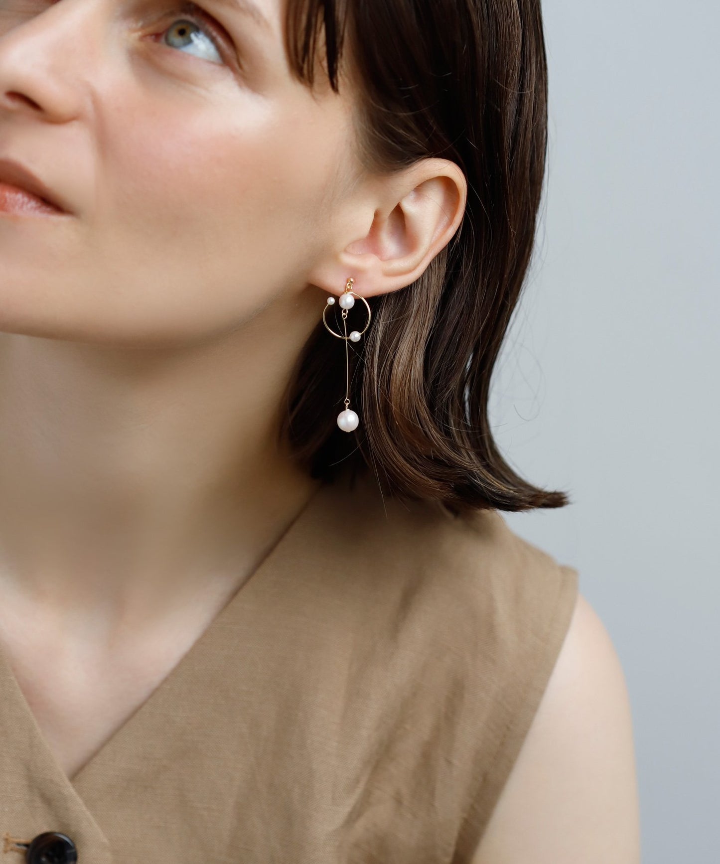Swing Pearl Earrings[Sheerchic]