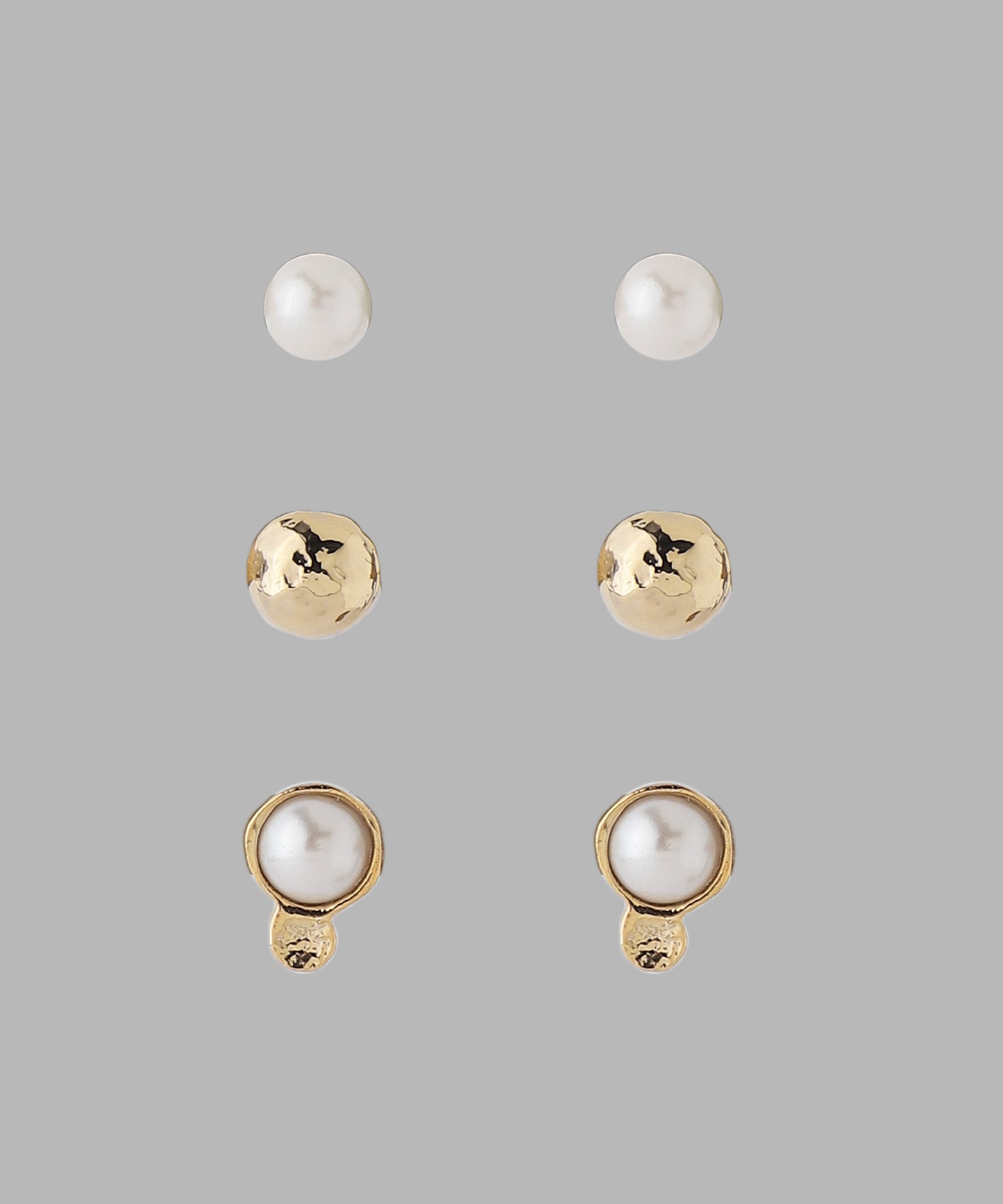 Pearl Motif Set Earrings[3pair]
